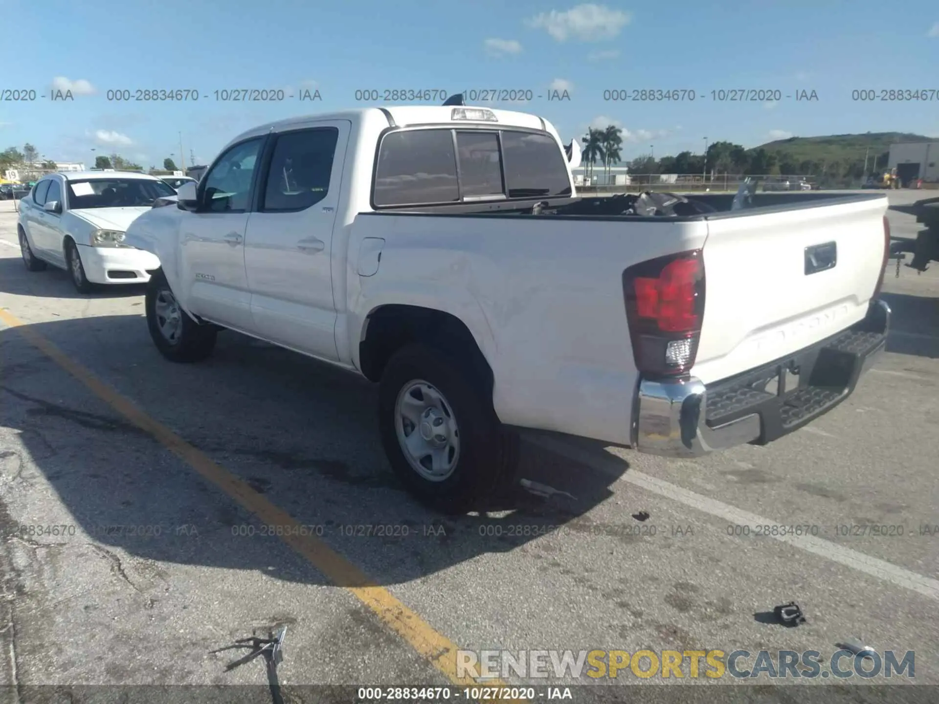 3 Photograph of a damaged car 5TFAX5GN4LX176060 TOYOTA TACOMA 2WD 2020