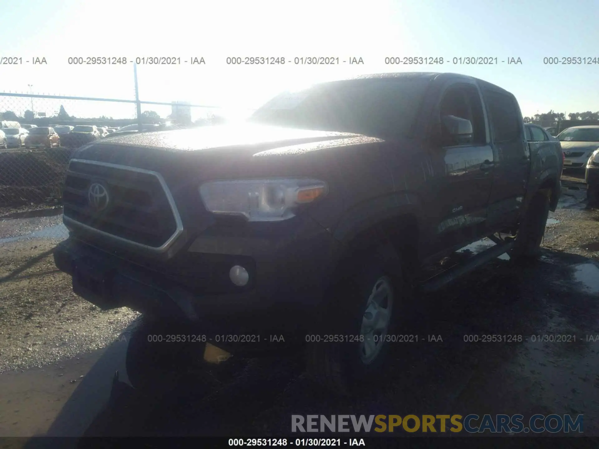 2 Photograph of a damaged car 5TFAX5GNXLX184745 TOYOTA TACOMA 2WD 2020
