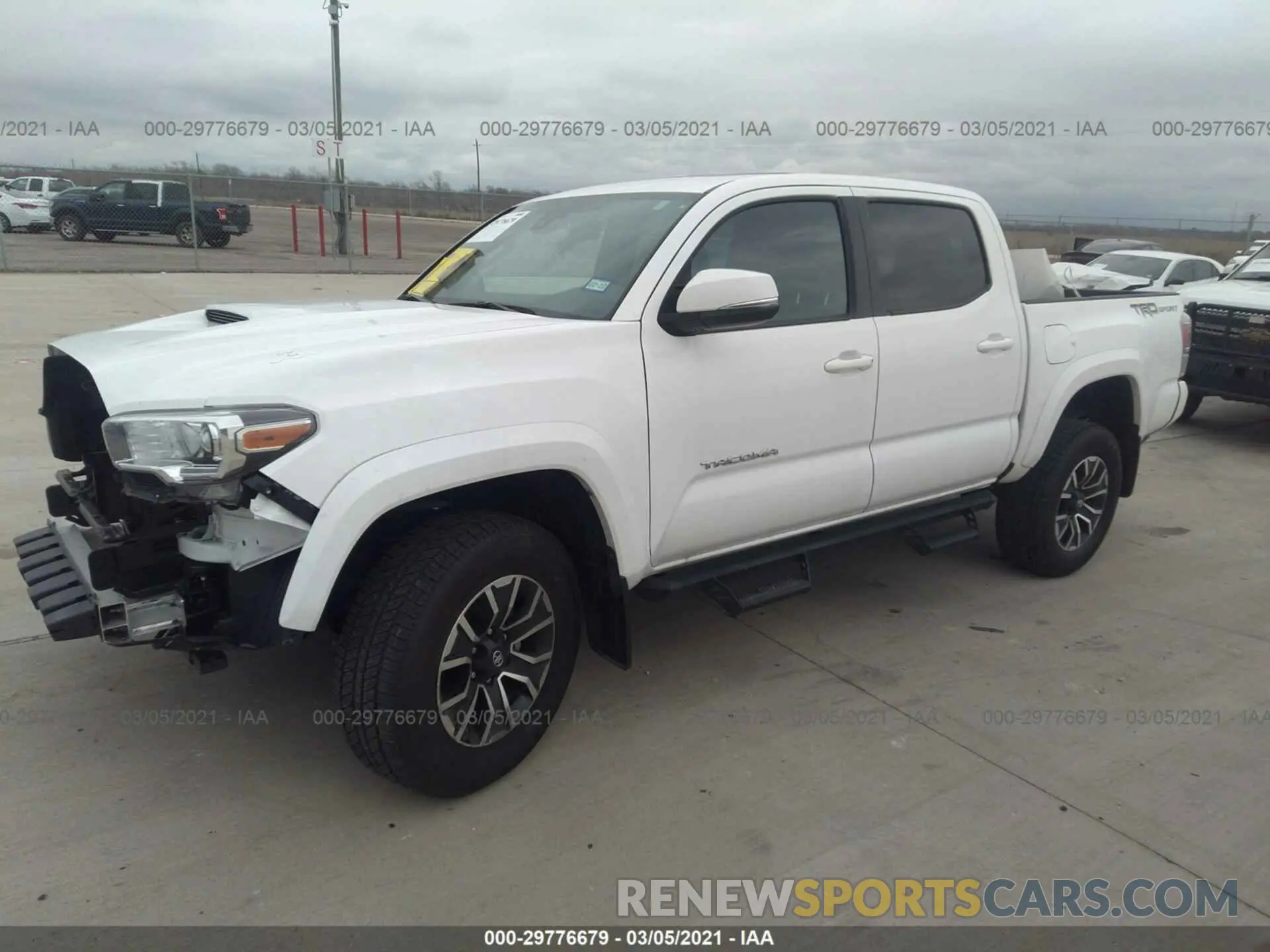 2 Photograph of a damaged car 5TFAZ5CN0LX092804 TOYOTA TACOMA 2WD 2020