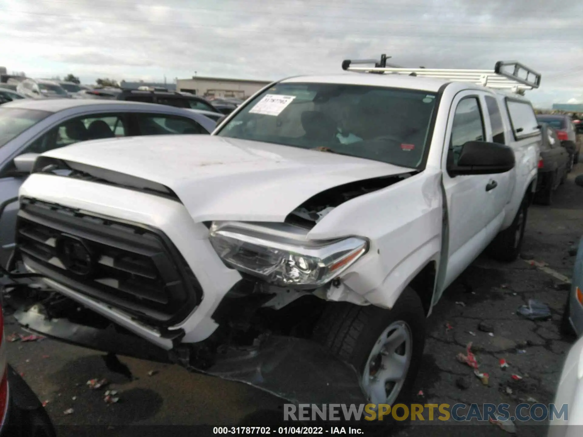 2 Photograph of a damaged car 5TFRX5GN4LX173355 TOYOTA TACOMA 2WD 2020