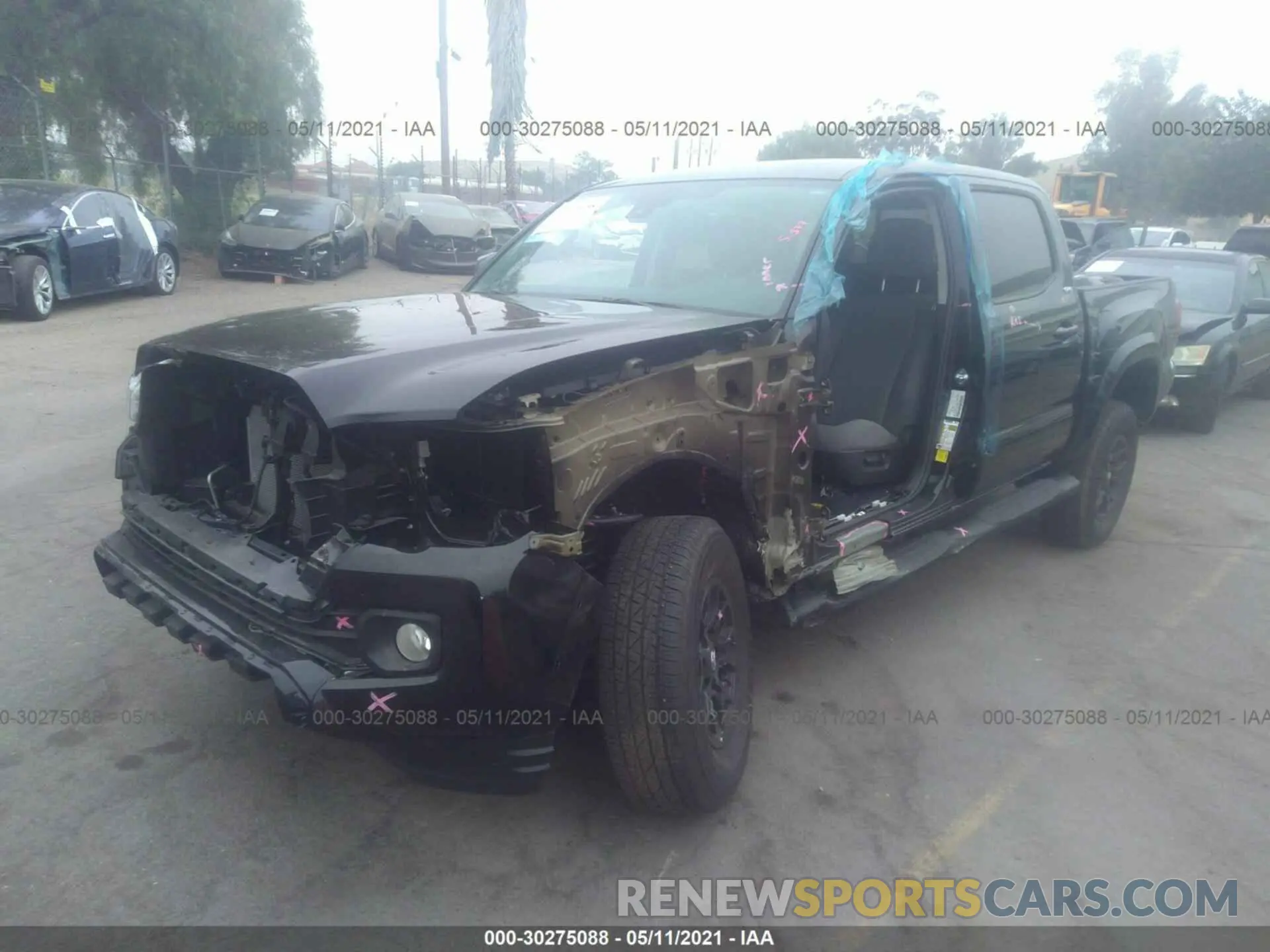 2 Photograph of a damaged car 3TMAZ5CN0MM145248 TOYOTA TACOMA 2WD 2021