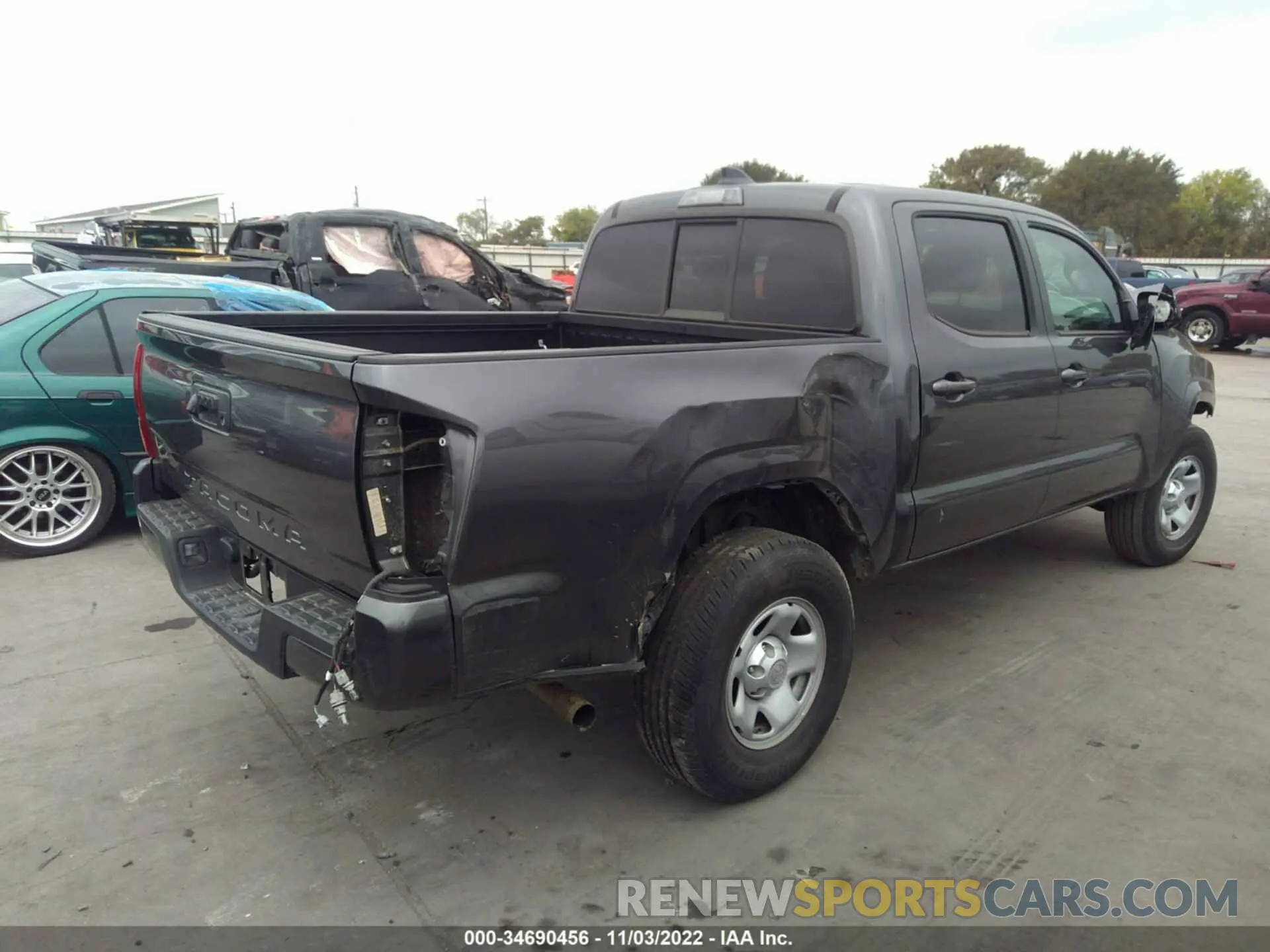 4 Фотография поврежденного автомобиля 5TFAX5GN1MX194498 TOYOTA TACOMA 2WD 2021