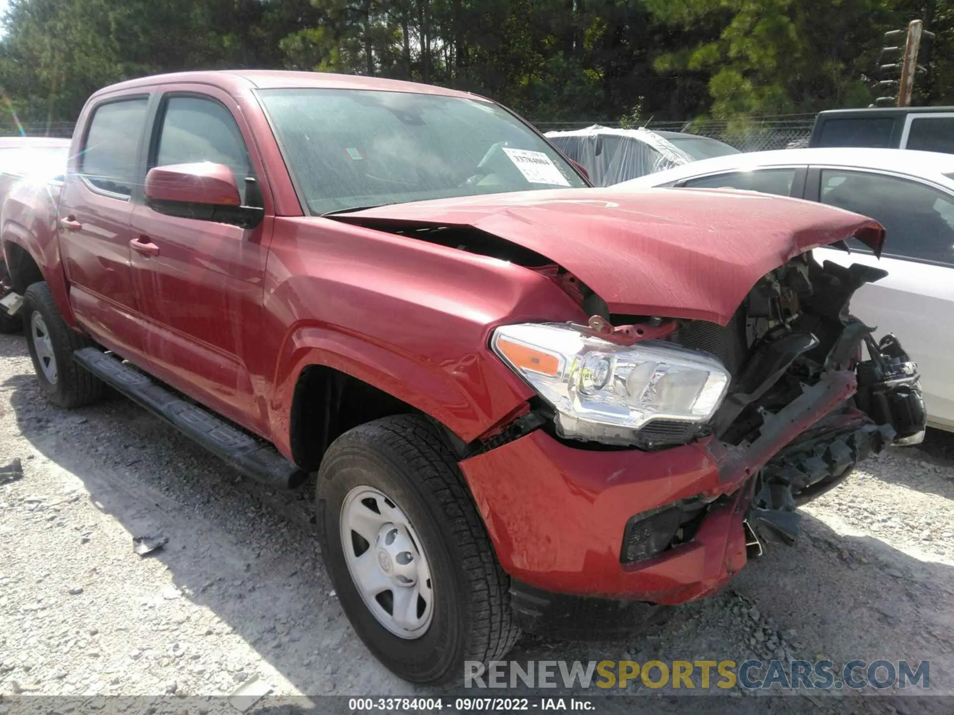 1 Photograph of a damaged car 5TFAX5GN8MX192960 TOYOTA TACOMA 2WD 2021