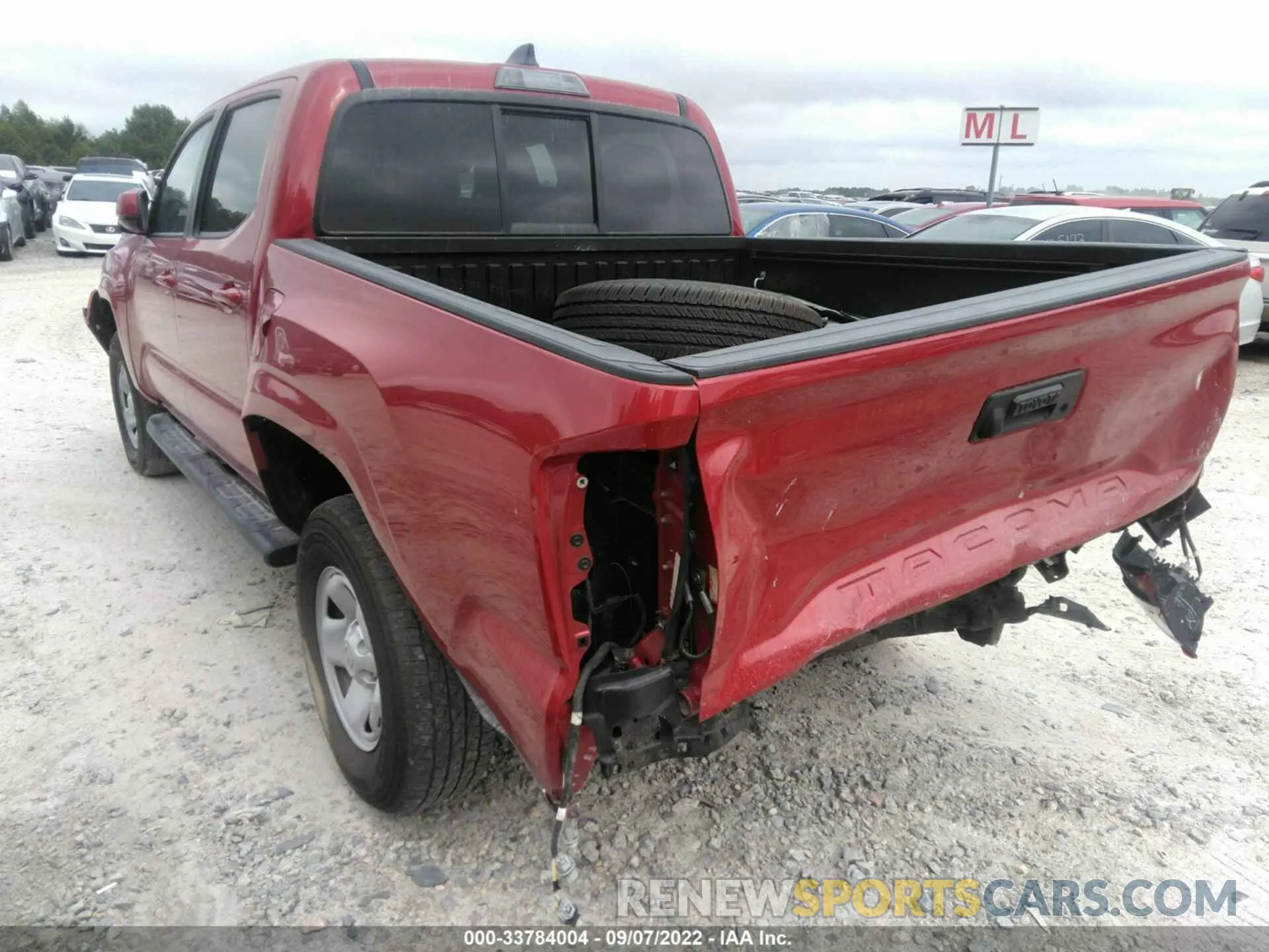 3 Photograph of a damaged car 5TFAX5GN8MX192960 TOYOTA TACOMA 2WD 2021