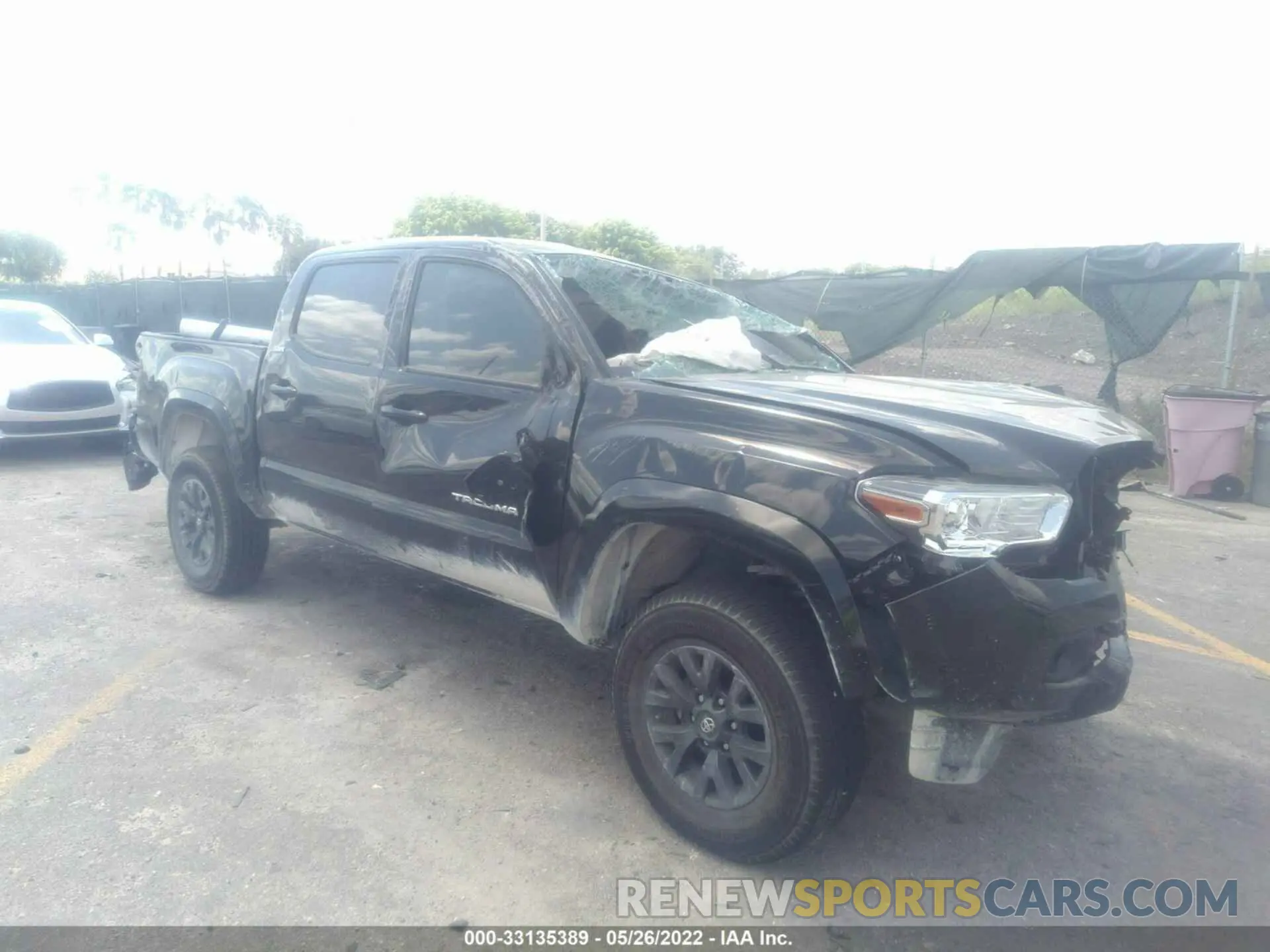 1 Photograph of a damaged car 5TFAZ5CN2MX102072 TOYOTA TACOMA 2WD 2021