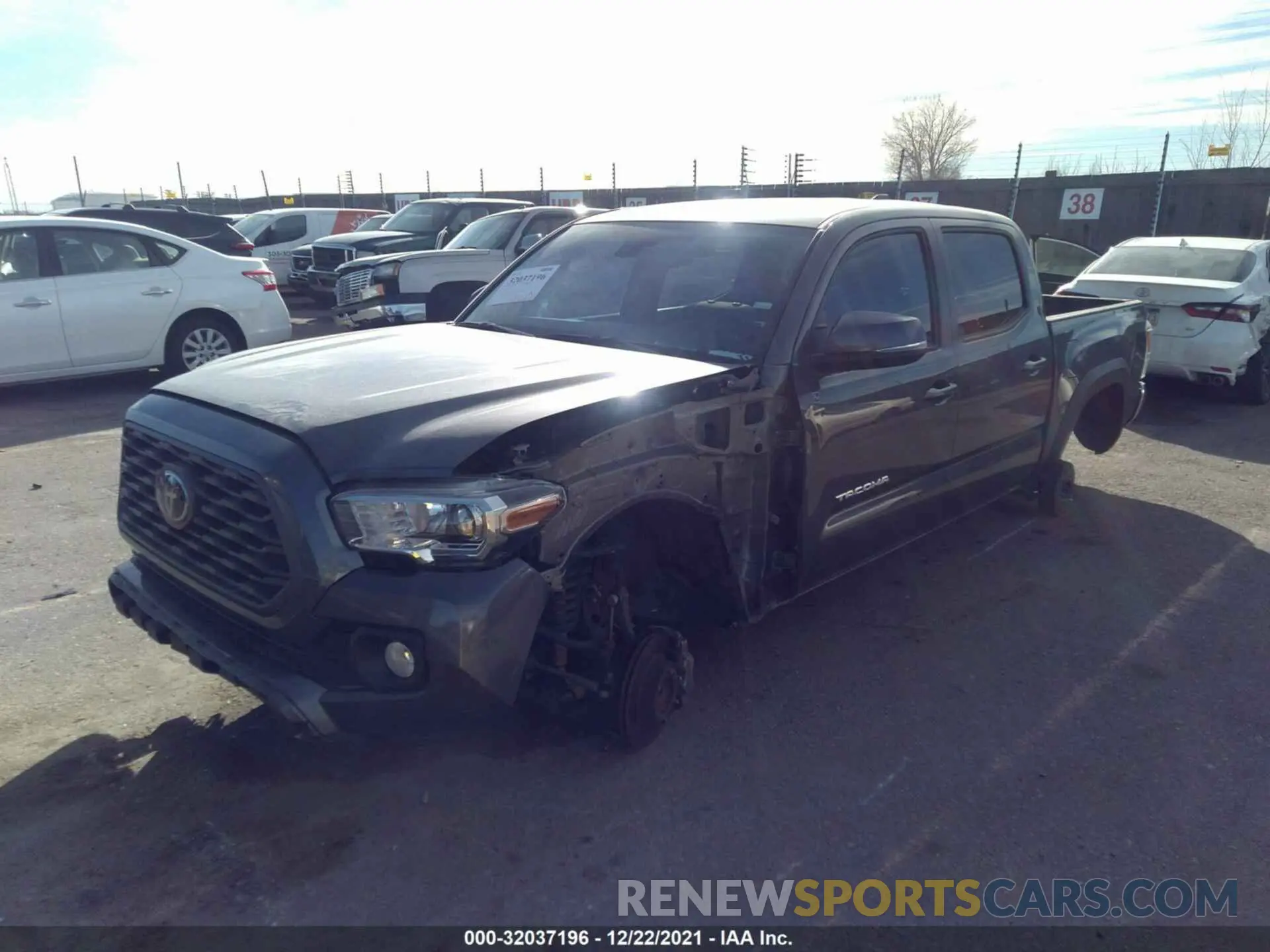 2 Photograph of a damaged car 5TFAZ5CN4MX106107 TOYOTA TACOMA 2WD 2021