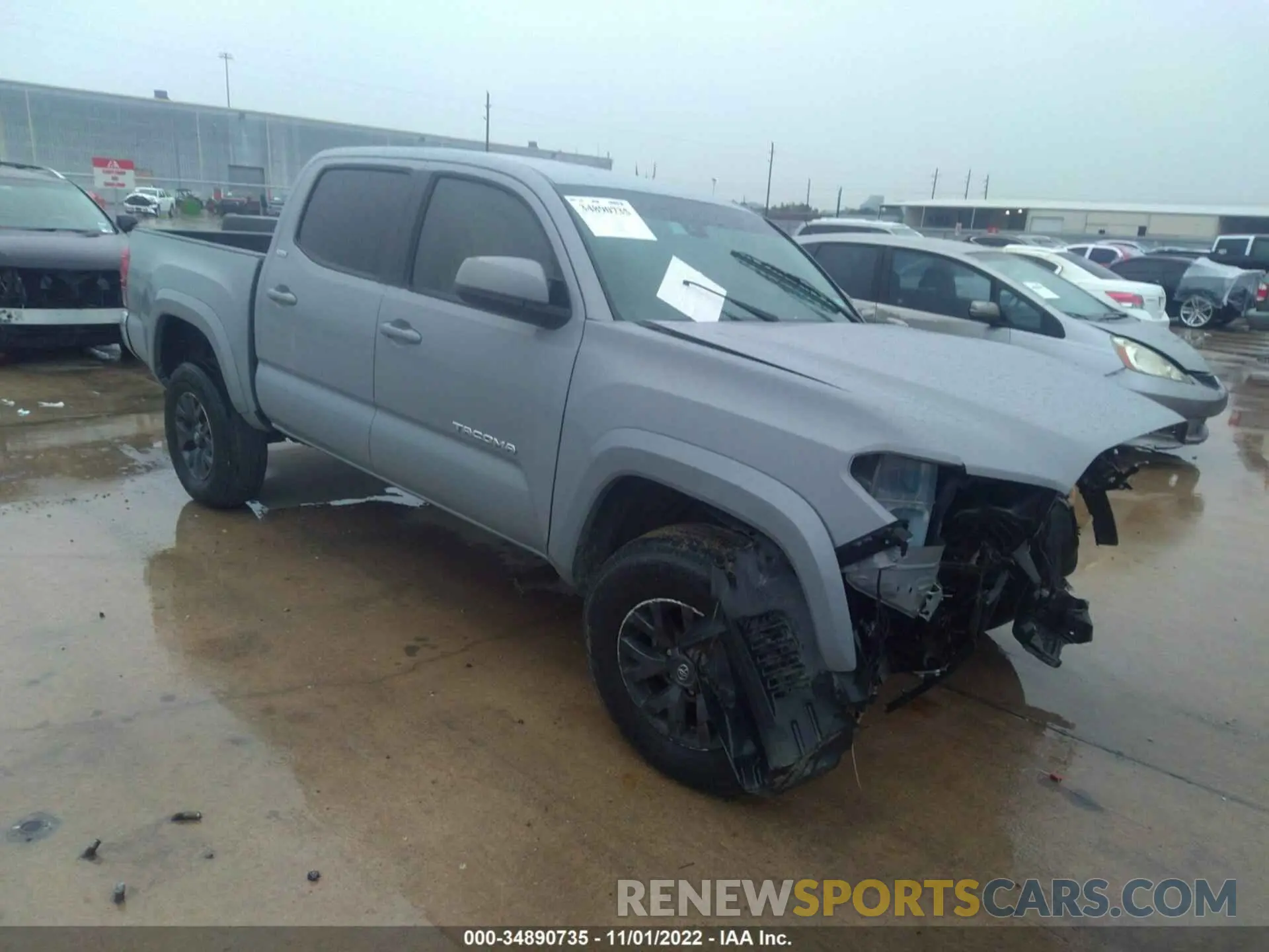 1 Photograph of a damaged car 5TFAZ5CN9MX114087 TOYOTA TACOMA 2WD 2021