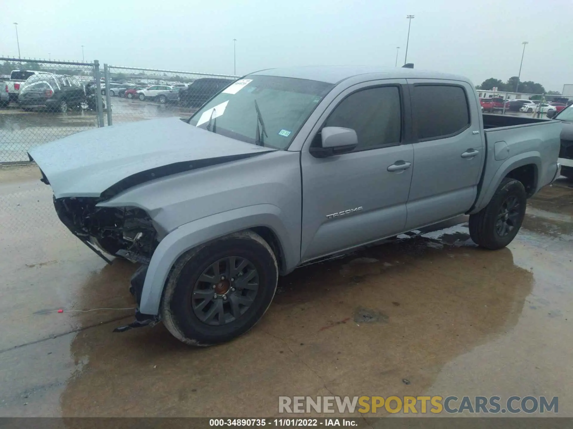 2 Photograph of a damaged car 5TFAZ5CN9MX114087 TOYOTA TACOMA 2WD 2021
