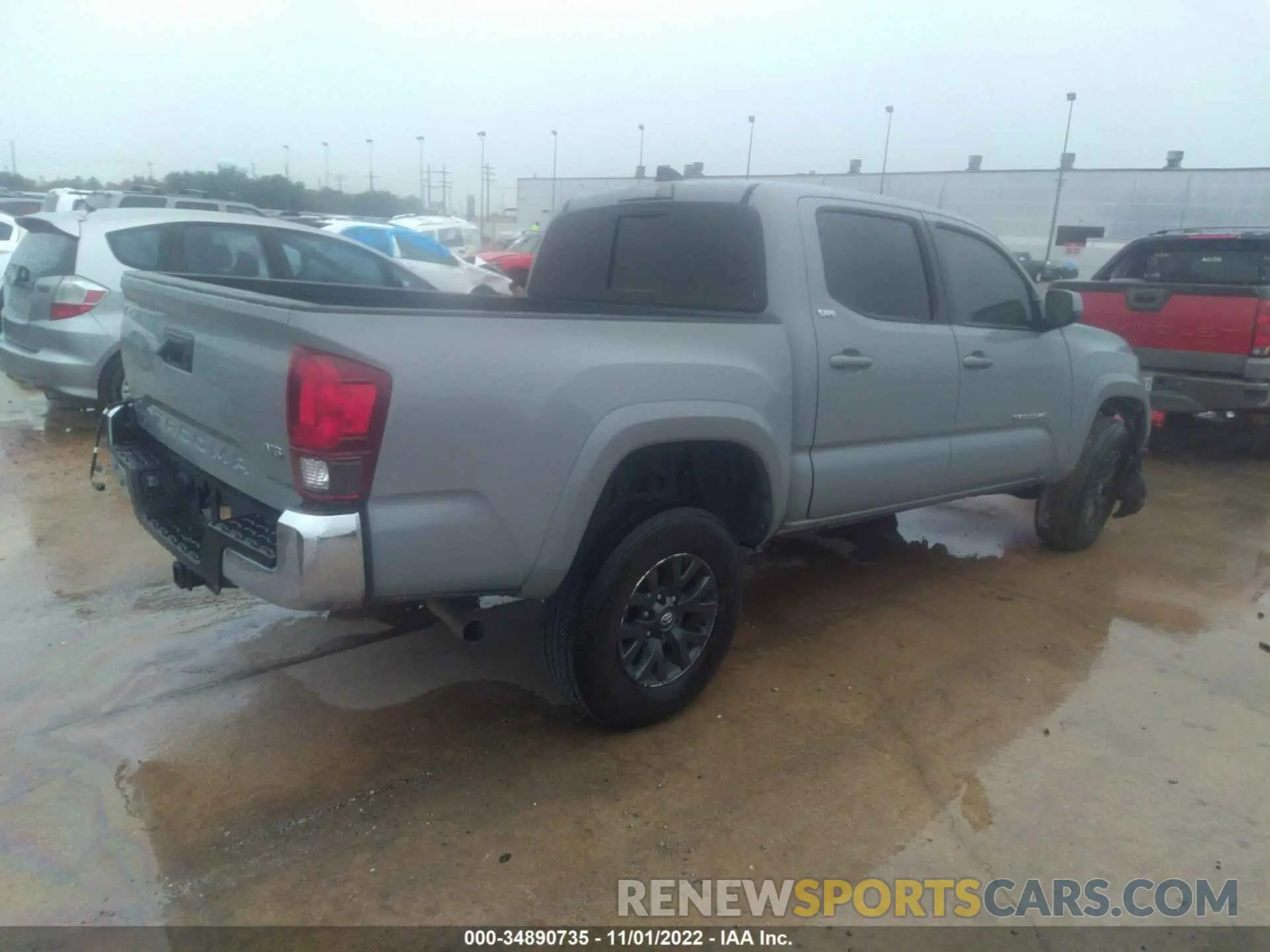 4 Photograph of a damaged car 5TFAZ5CN9MX114087 TOYOTA TACOMA 2WD 2021
