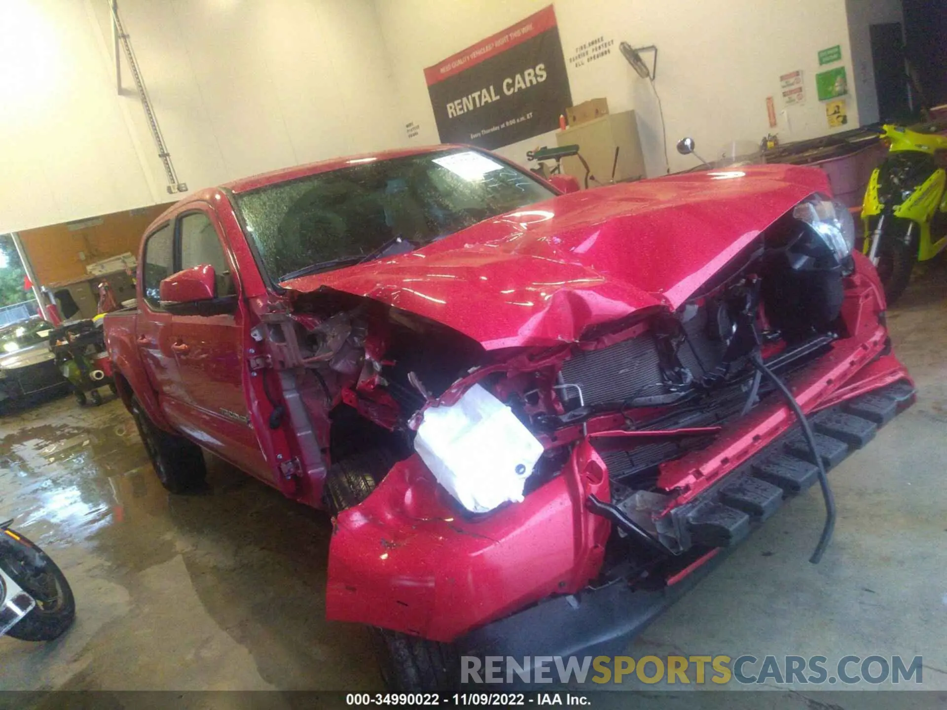 1 Photograph of a damaged car 3TMAZ5CN6NM187120 TOYOTA TACOMA 2WD 2022