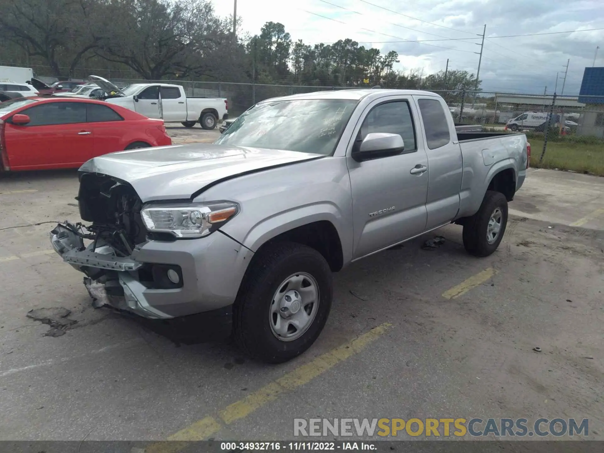 2 Фотография поврежденного автомобиля 3TYRX5GN0NT056658 TOYOTA TACOMA 2WD 2022