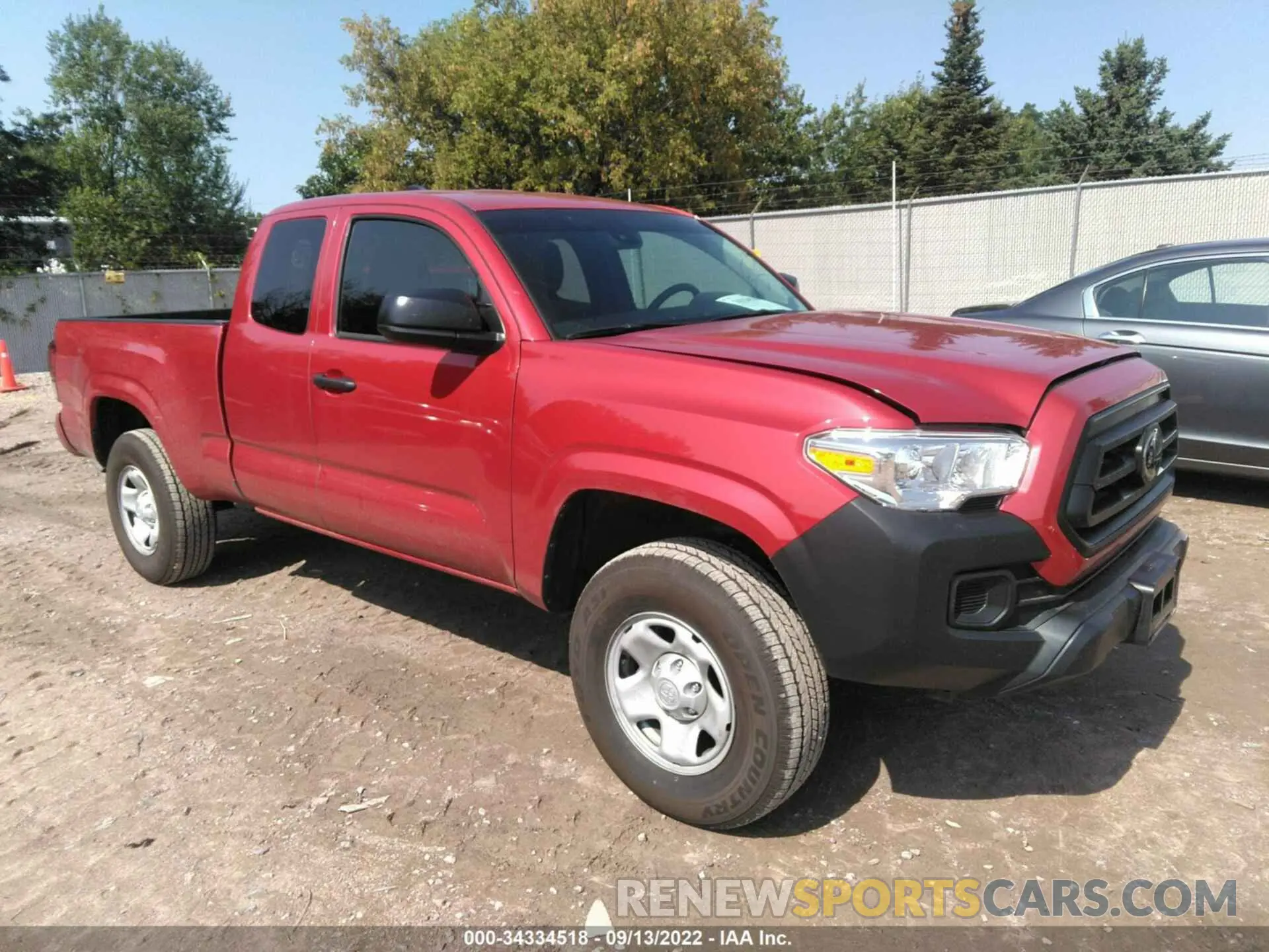 1 Photograph of a damaged car 3TYRX5GNXNT054139 TOYOTA TACOMA 2WD 2022
