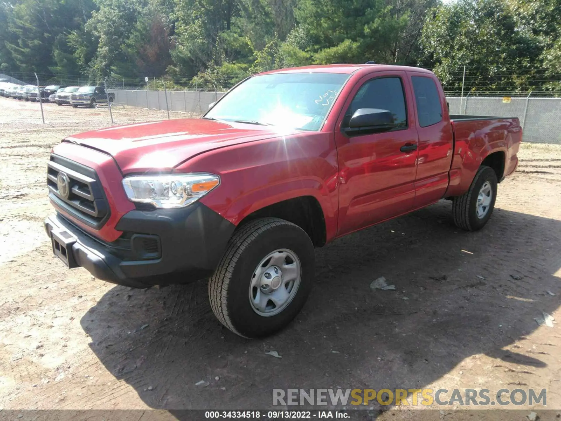 2 Photograph of a damaged car 3TYRX5GNXNT054139 TOYOTA TACOMA 2WD 2022