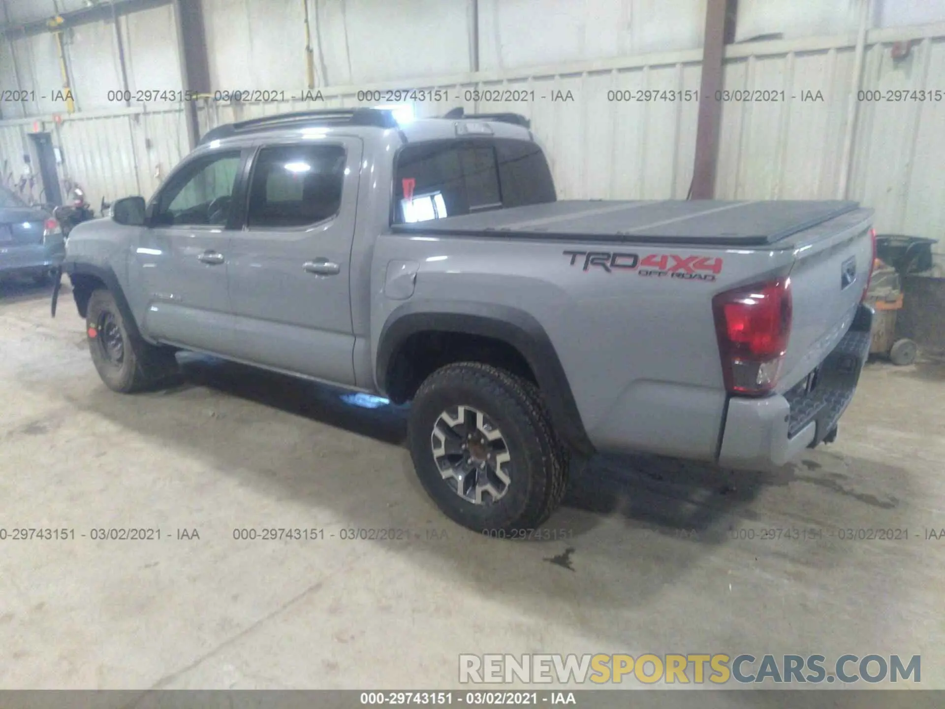 3 Photograph of a damaged car 3TMCZ5AN1KM245562 TOYOTA TACOMA 4WD 2019