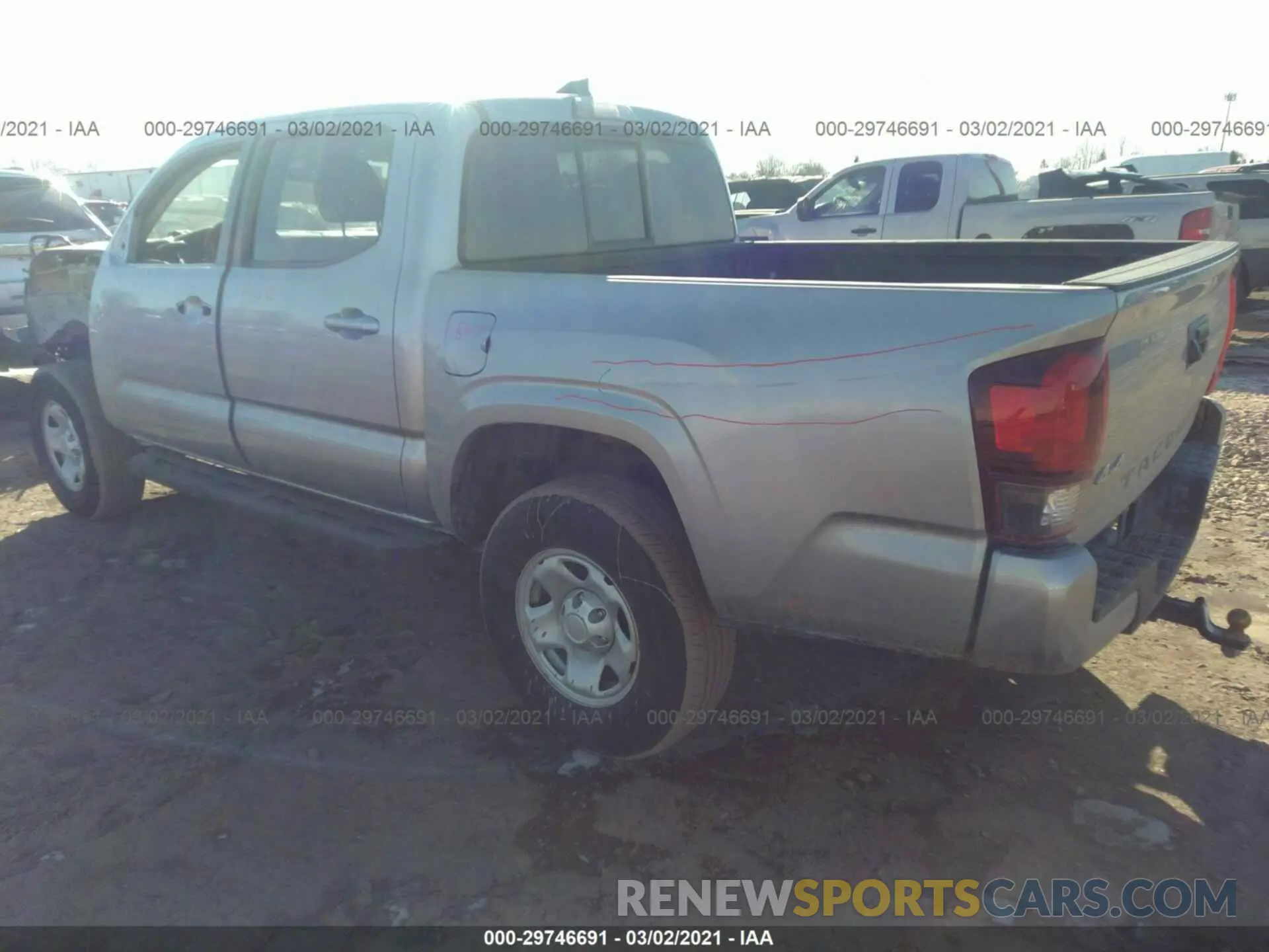 3 Photograph of a damaged car 3TMCZ5AN1KM285365 TOYOTA TACOMA 4WD 2019