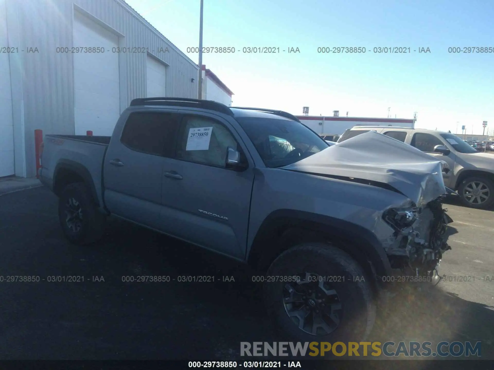 1 Photograph of a damaged car 3TMCZ5AN2KM209377 TOYOTA TACOMA 4WD 2019