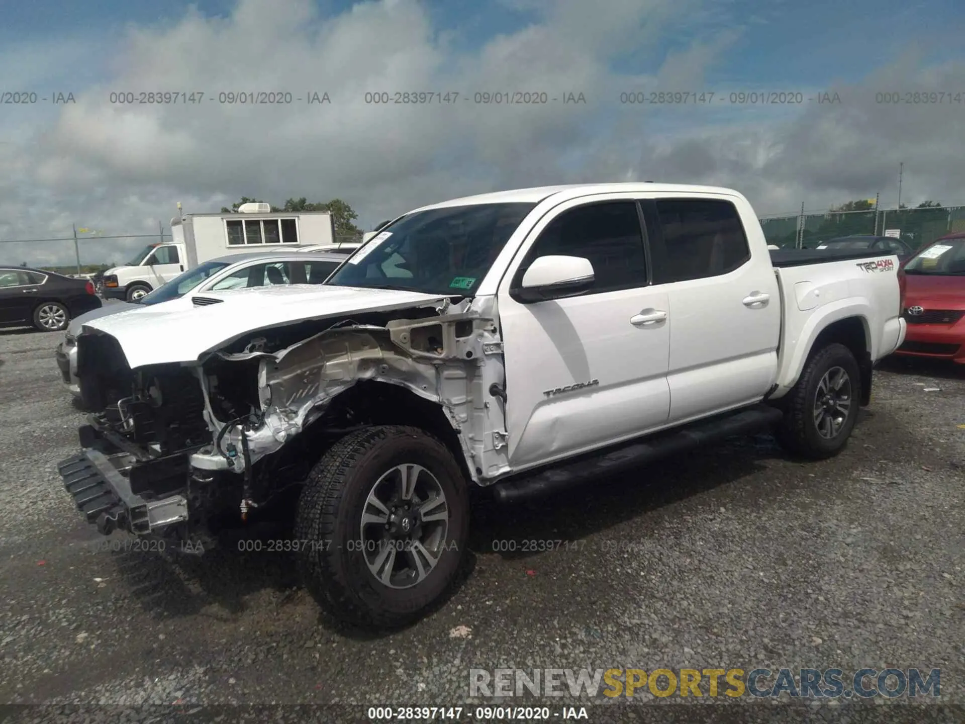 2 Photograph of a damaged car 3TMCZ5AN3KM191584 TOYOTA TACOMA 4WD 2019