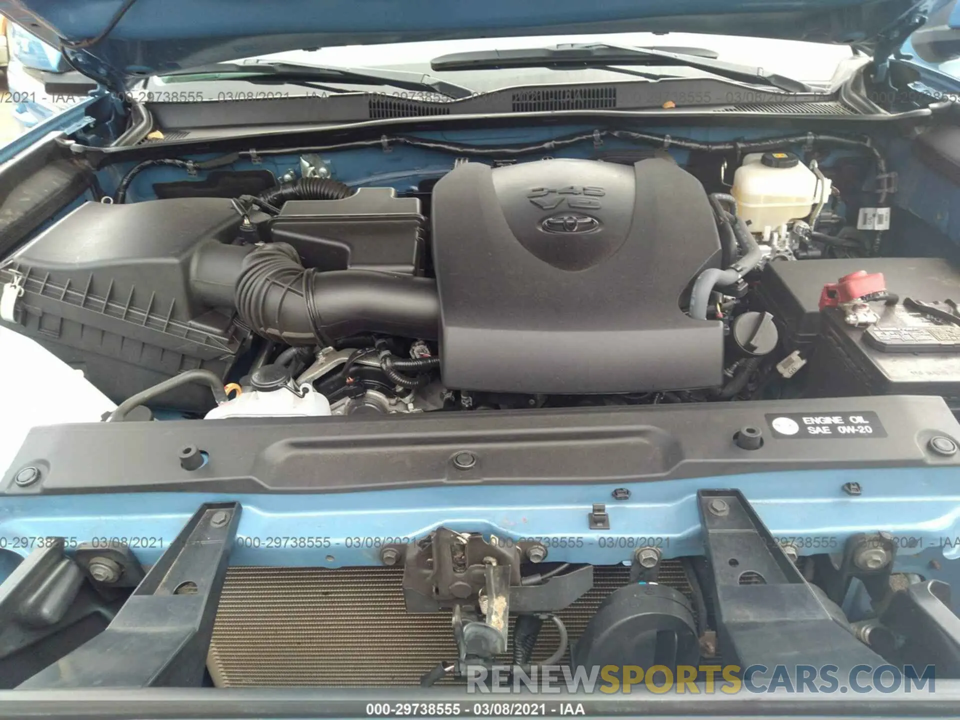 10 Photograph of a damaged car 3TMCZ5AN3KM213230 TOYOTA TACOMA 4WD 2019