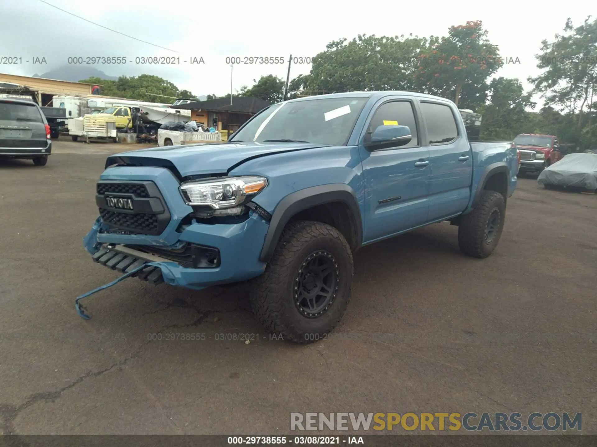 2 Photograph of a damaged car 3TMCZ5AN3KM213230 TOYOTA TACOMA 4WD 2019
