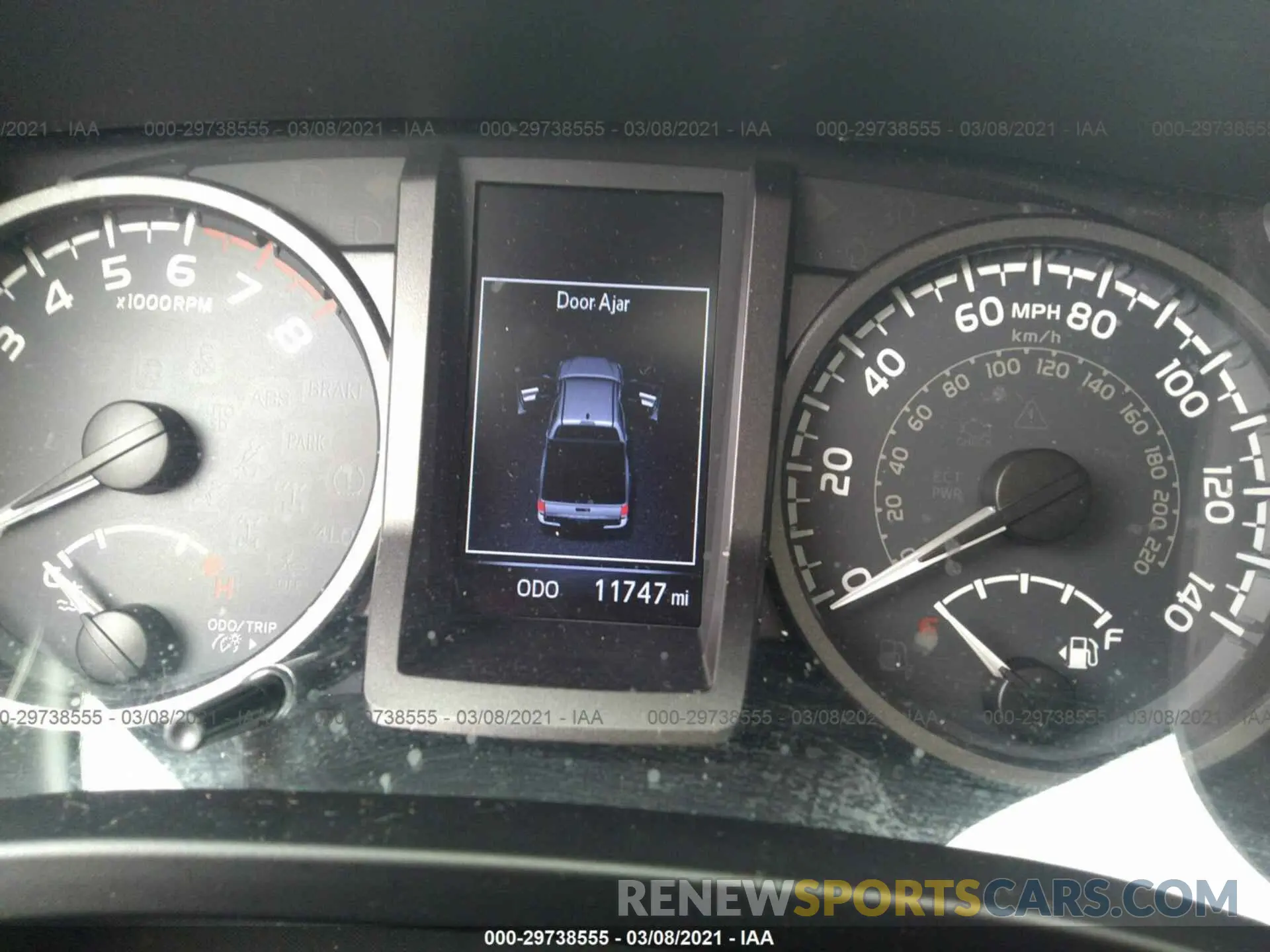 7 Photograph of a damaged car 3TMCZ5AN3KM213230 TOYOTA TACOMA 4WD 2019