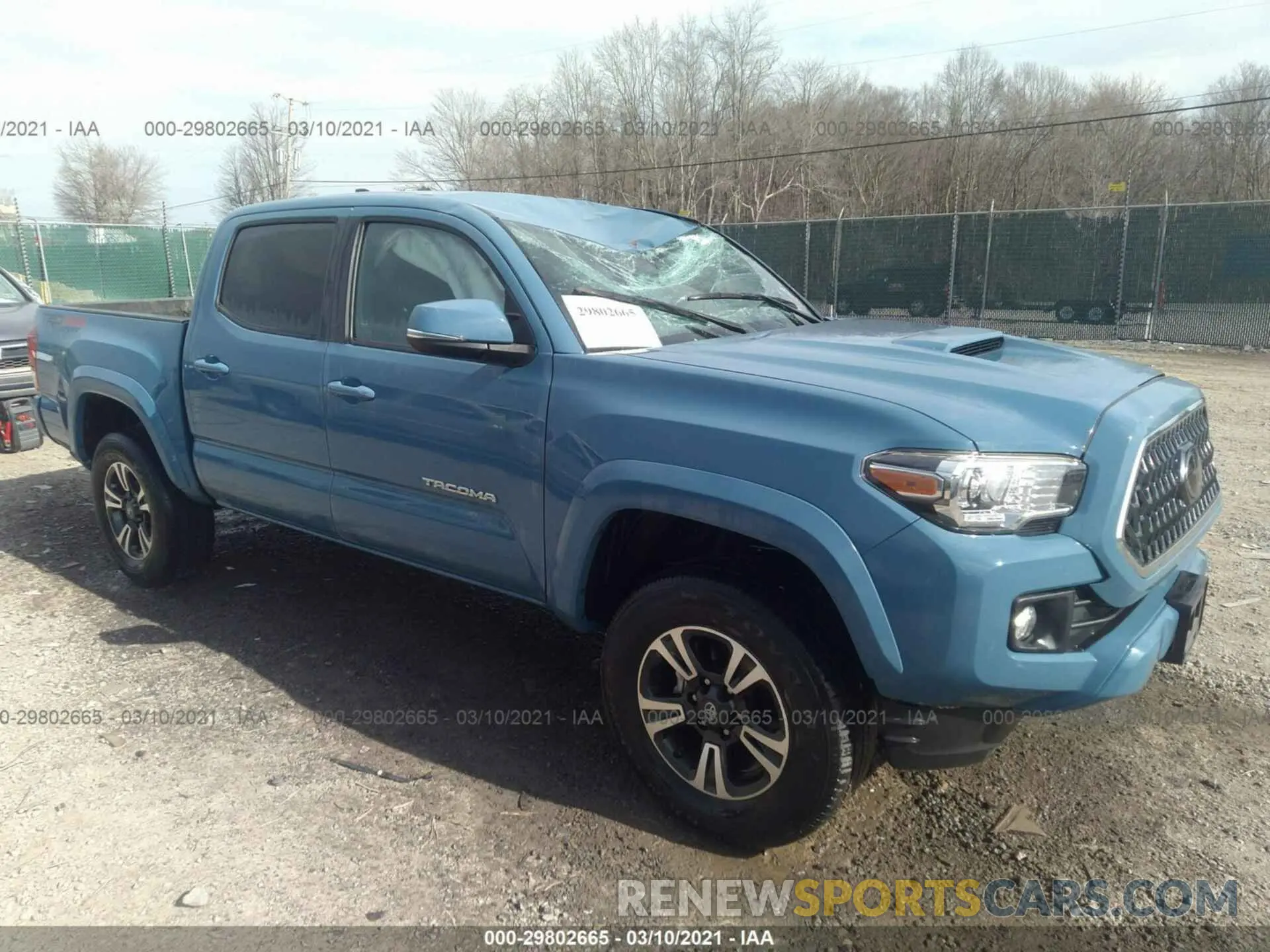 1 Photograph of a damaged car 3TMCZ5AN4KM234135 TOYOTA TACOMA 4WD 2019