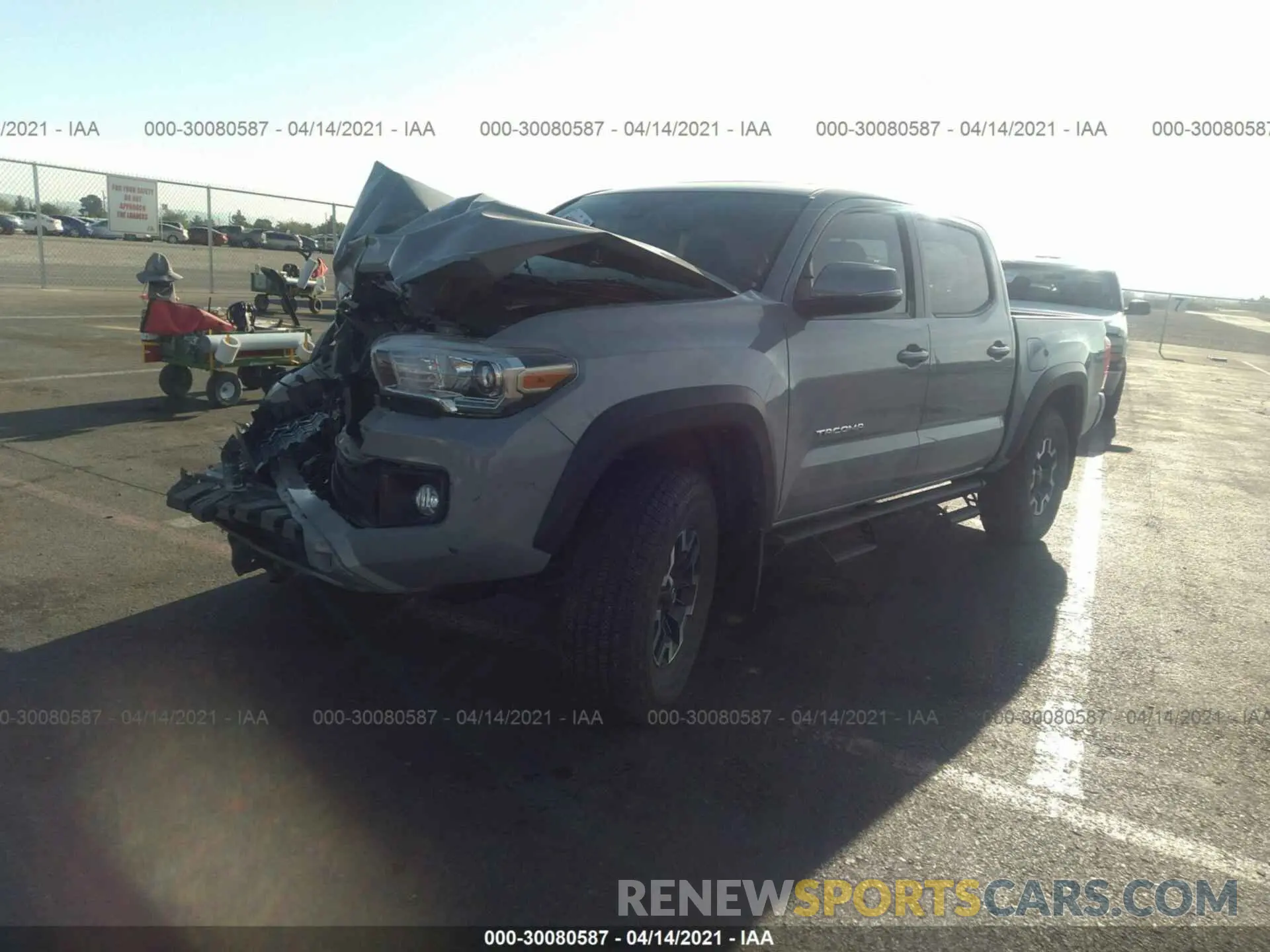 2 Photograph of a damaged car 3TMCZ5AN4KM244051 TOYOTA TACOMA 4WD 2019