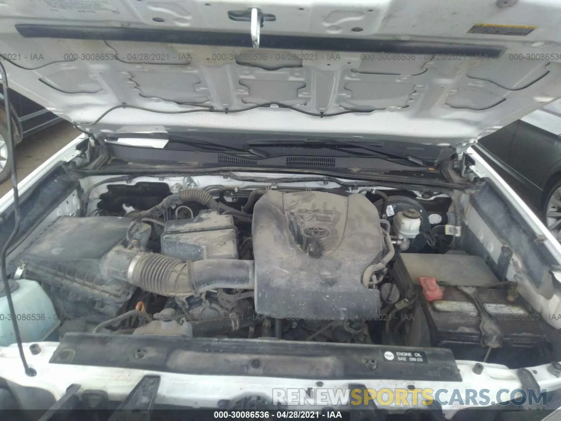 6 Photograph of a damaged car 3TMCZ5AN4KM249329 TOYOTA TACOMA 4WD 2019