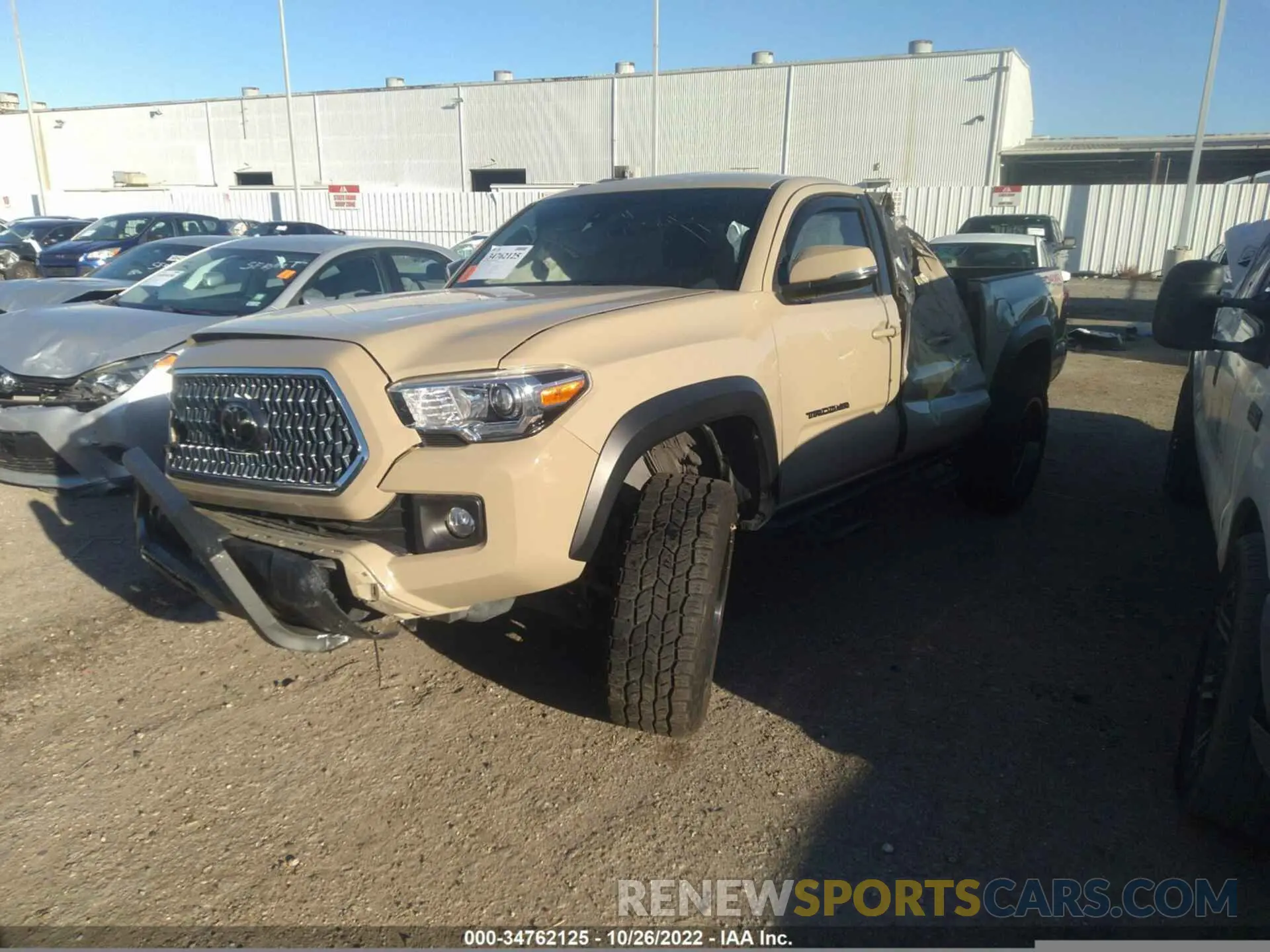 2 Photograph of a damaged car 3TMCZ5AN4KM260833 TOYOTA TACOMA 4WD 2019