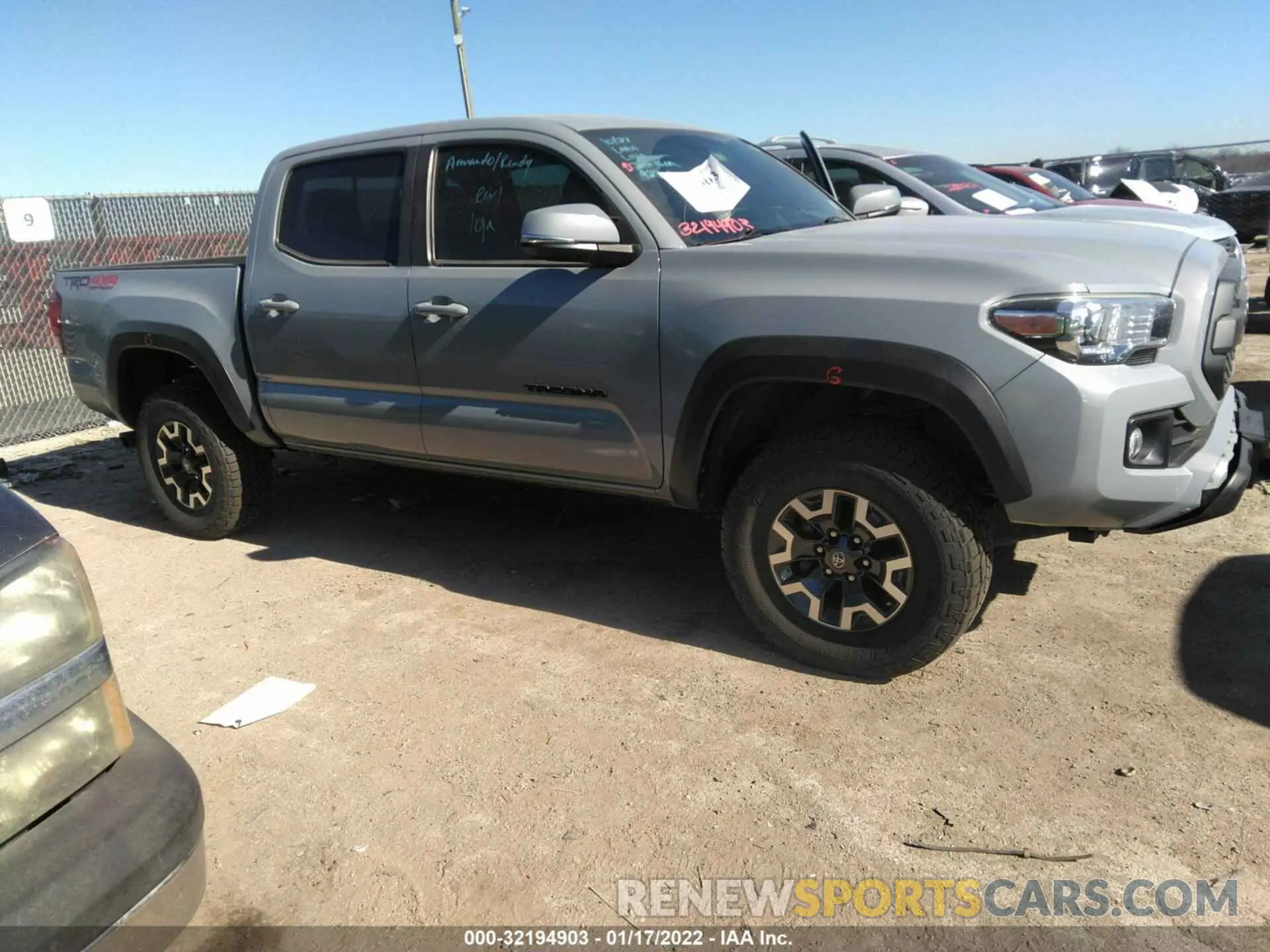 1 Photograph of a damaged car 3TMCZ5AN5KM227811 TOYOTA TACOMA 4WD 2019