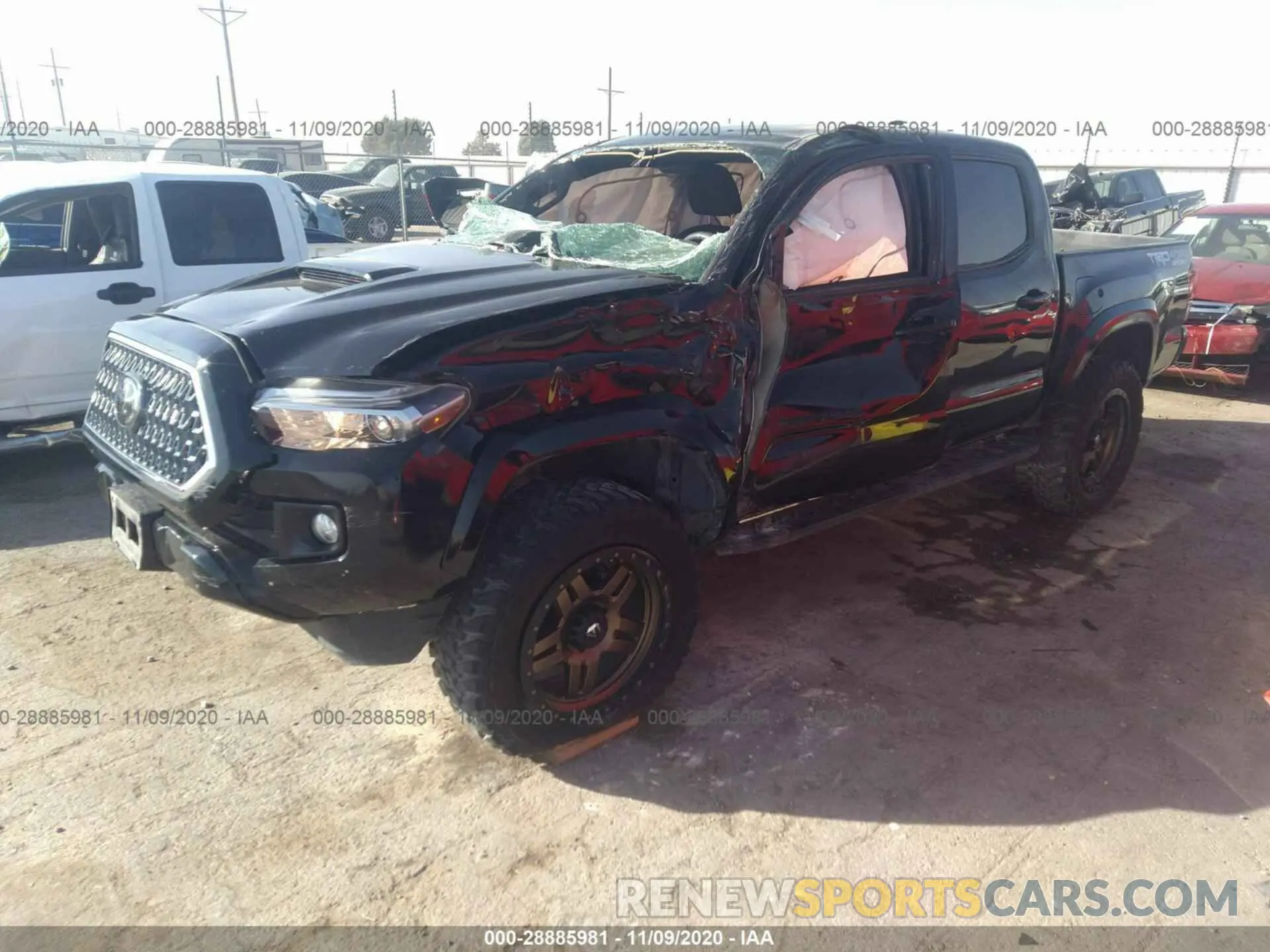 2 Photograph of a damaged car 3TMCZ5AN5KM237092 TOYOTA TACOMA 4WD 2019