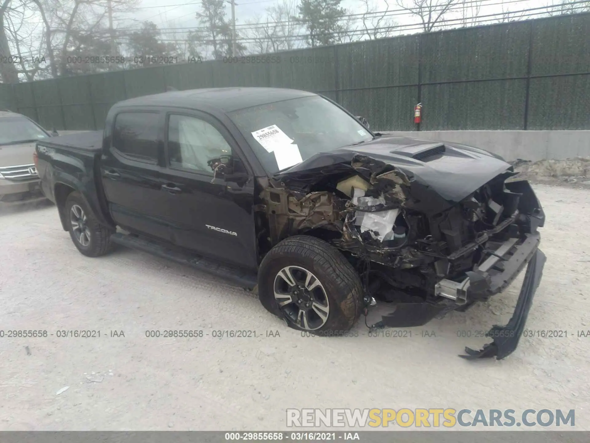 1 Photograph of a damaged car 3TMCZ5AN5KM268651 TOYOTA TACOMA 4WD 2019