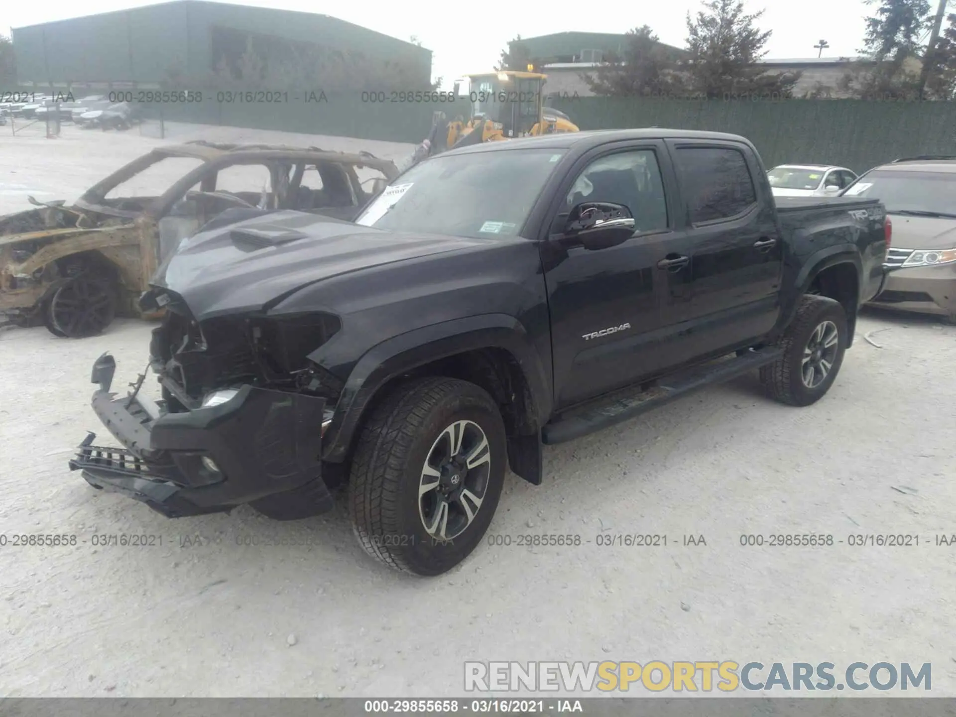 2 Photograph of a damaged car 3TMCZ5AN5KM268651 TOYOTA TACOMA 4WD 2019