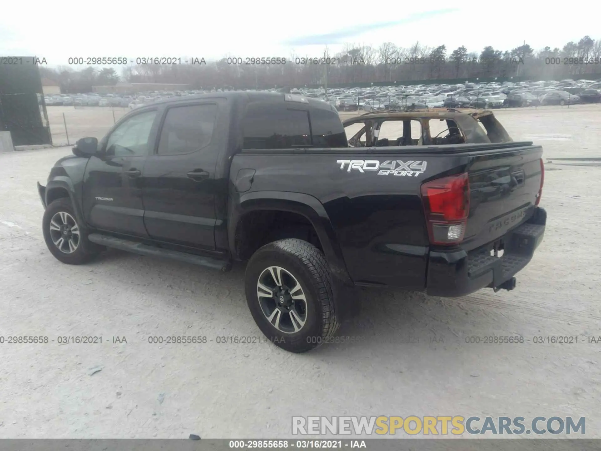 3 Photograph of a damaged car 3TMCZ5AN5KM268651 TOYOTA TACOMA 4WD 2019