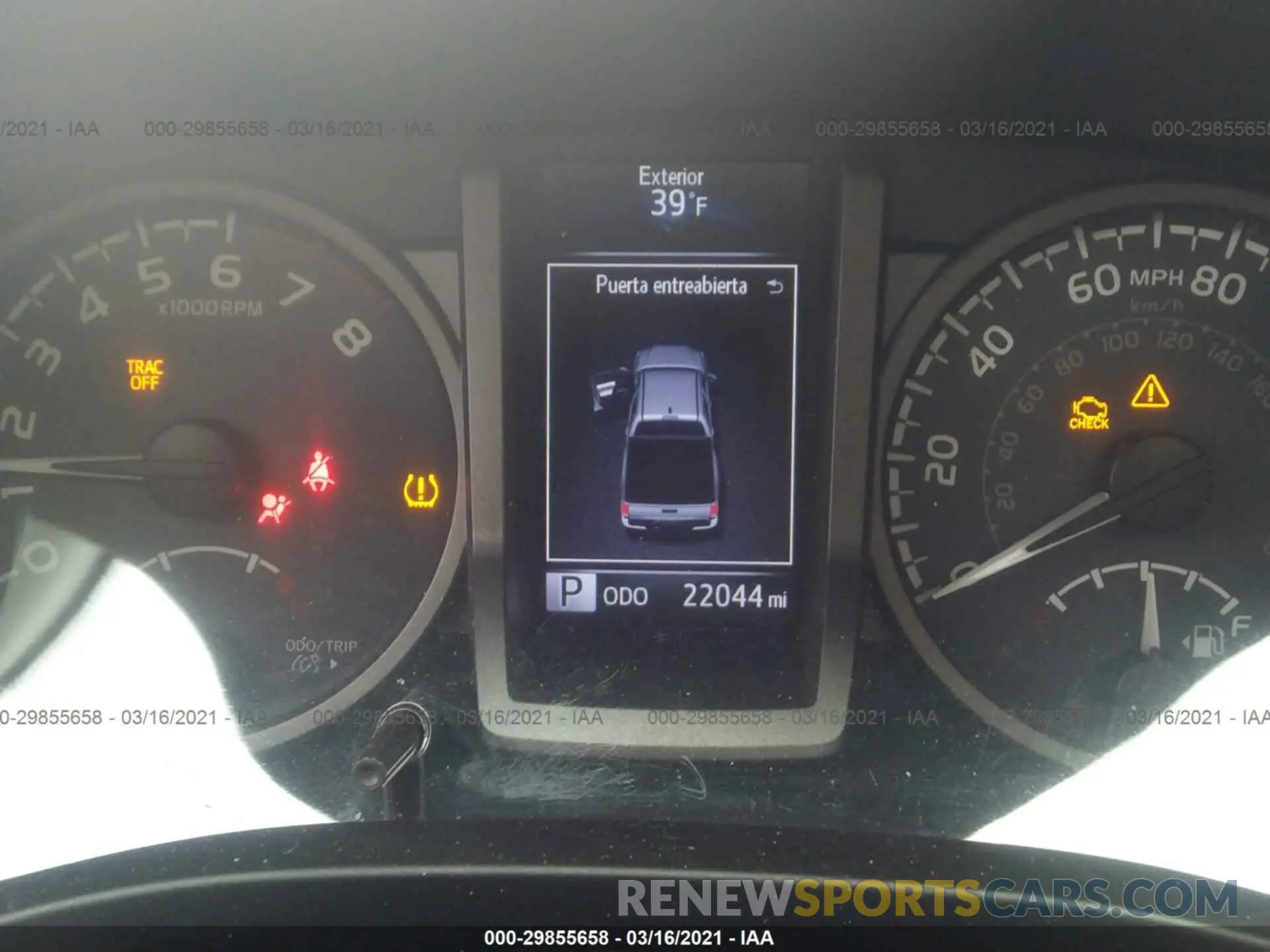 7 Photograph of a damaged car 3TMCZ5AN5KM268651 TOYOTA TACOMA 4WD 2019