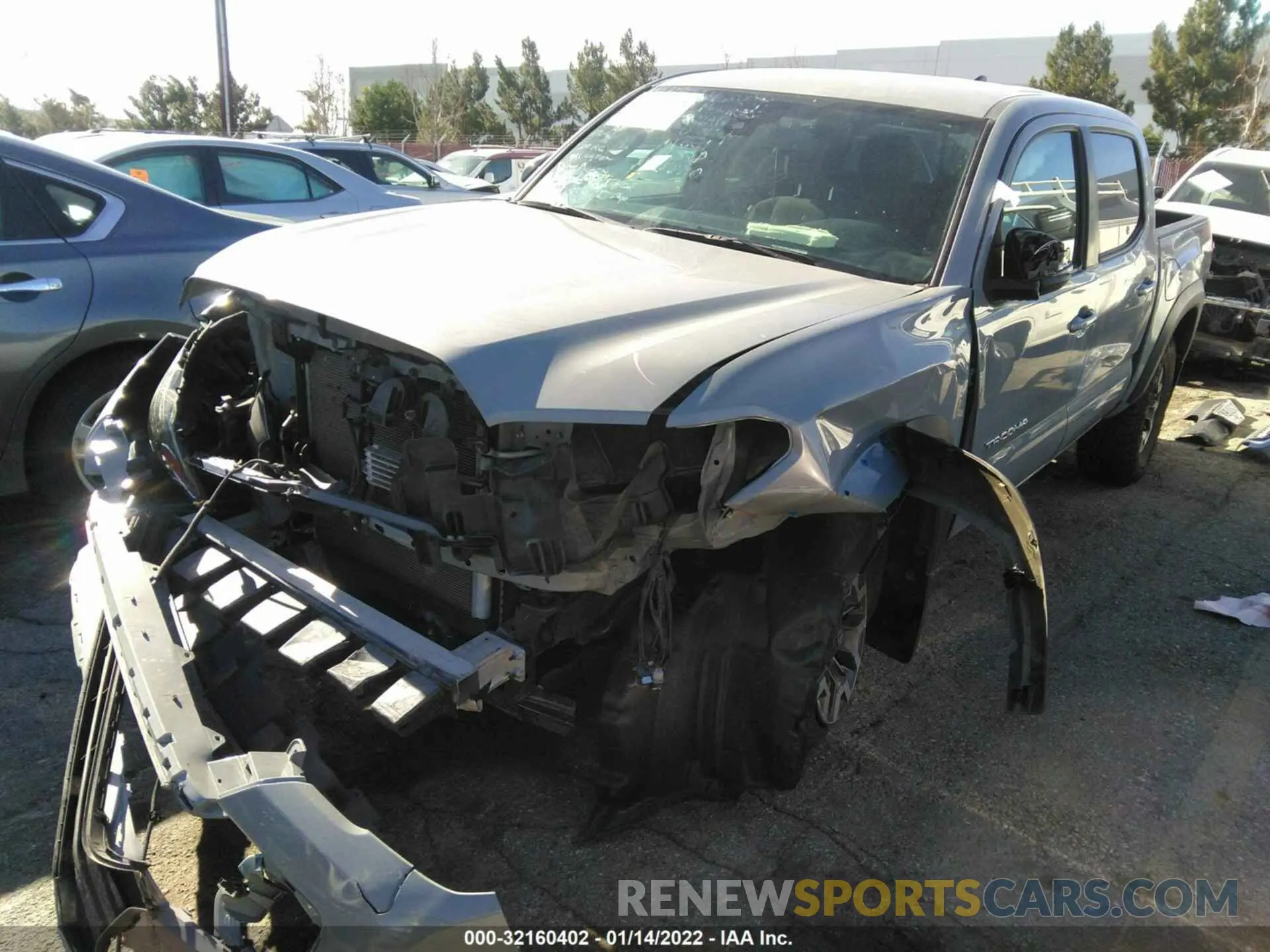 2 Photograph of a damaged car 3TMCZ5AN8KM258910 TOYOTA TACOMA 4WD 2019