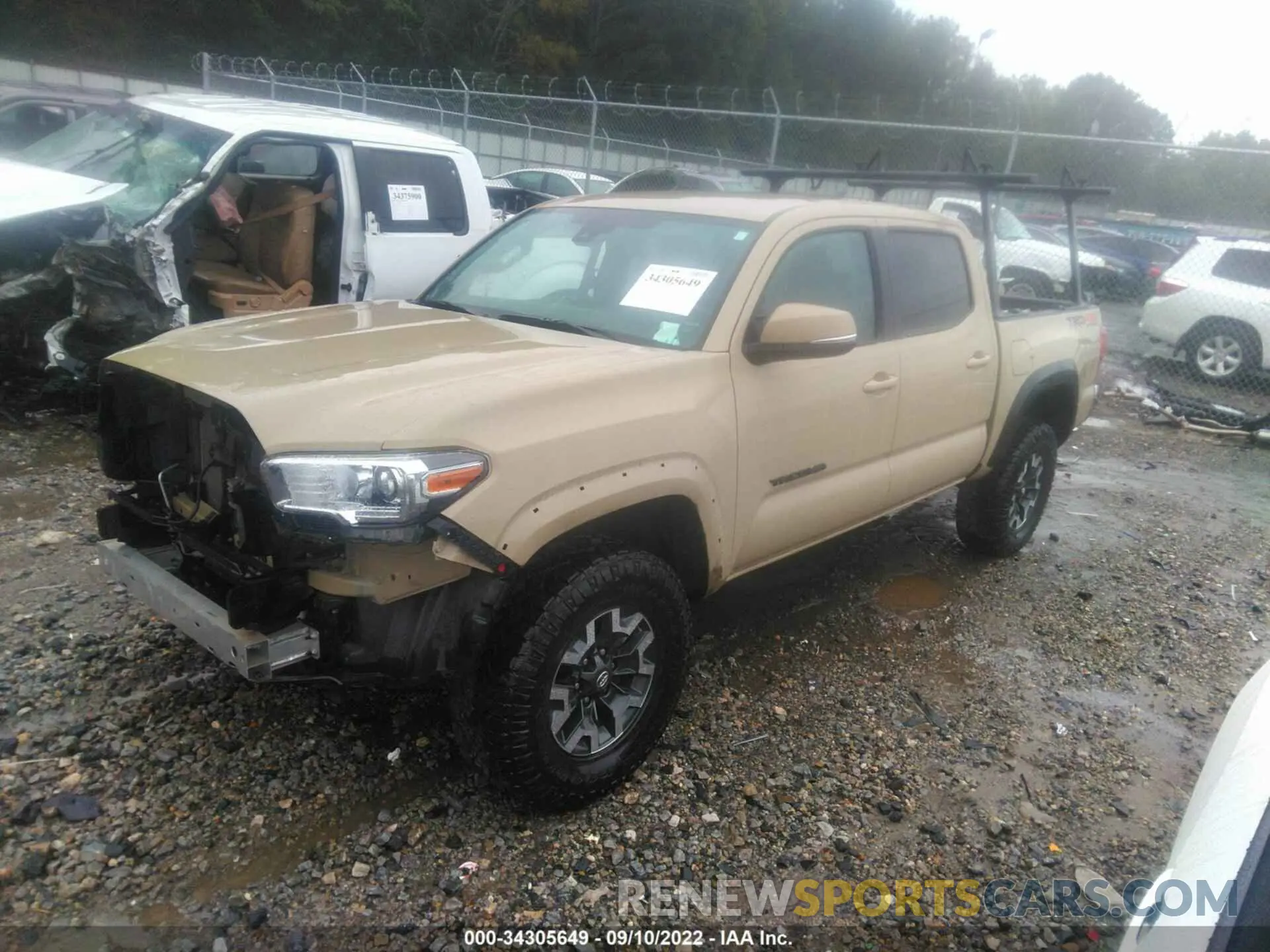 2 Фотография поврежденного автомобиля 3TMCZ5AN8KM269163 TOYOTA TACOMA 4WD 2019