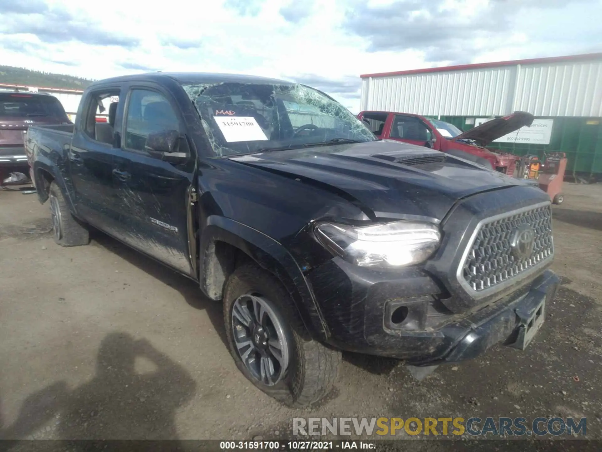 1 Photograph of a damaged car 3TMCZ5ANXKM218554 TOYOTA TACOMA 4WD 2019