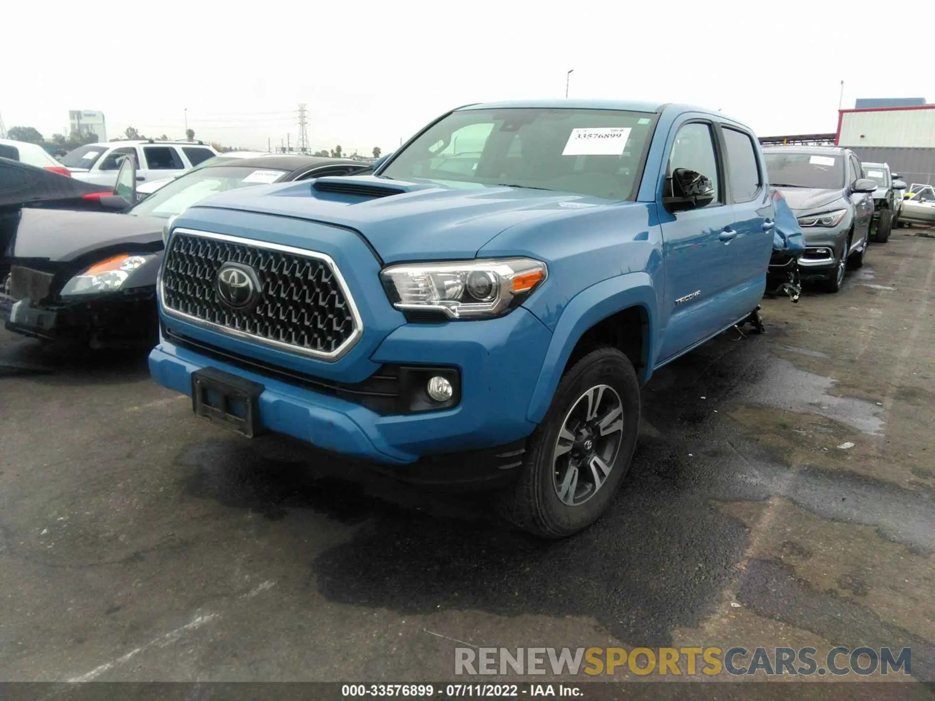 2 Photograph of a damaged car 3TMDZ5BN0KM058929 TOYOTA TACOMA 4WD 2019