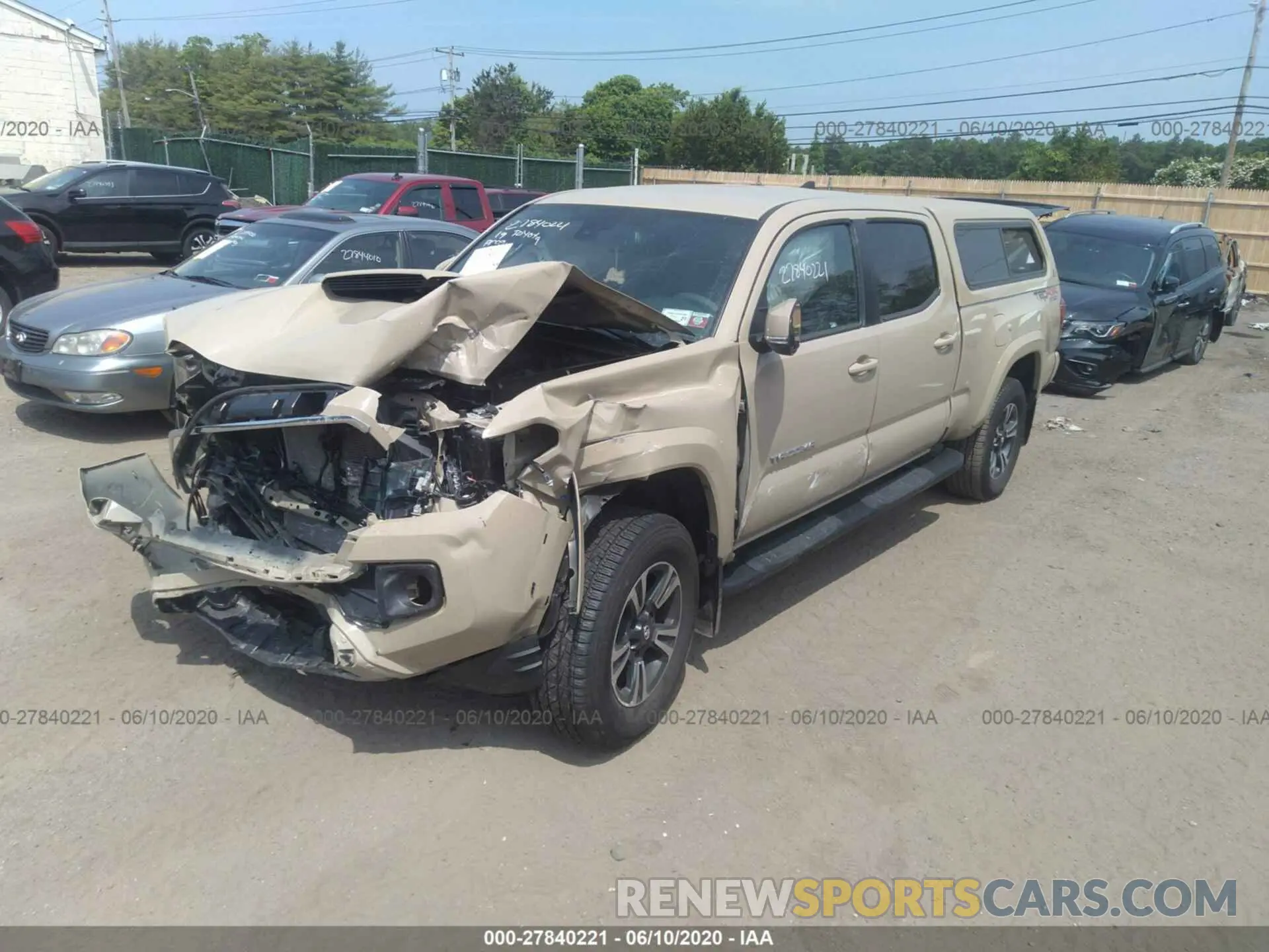 2 Photograph of a damaged car 3TMDZ5BN6KM072656 TOYOTA TACOMA 4WD 2019