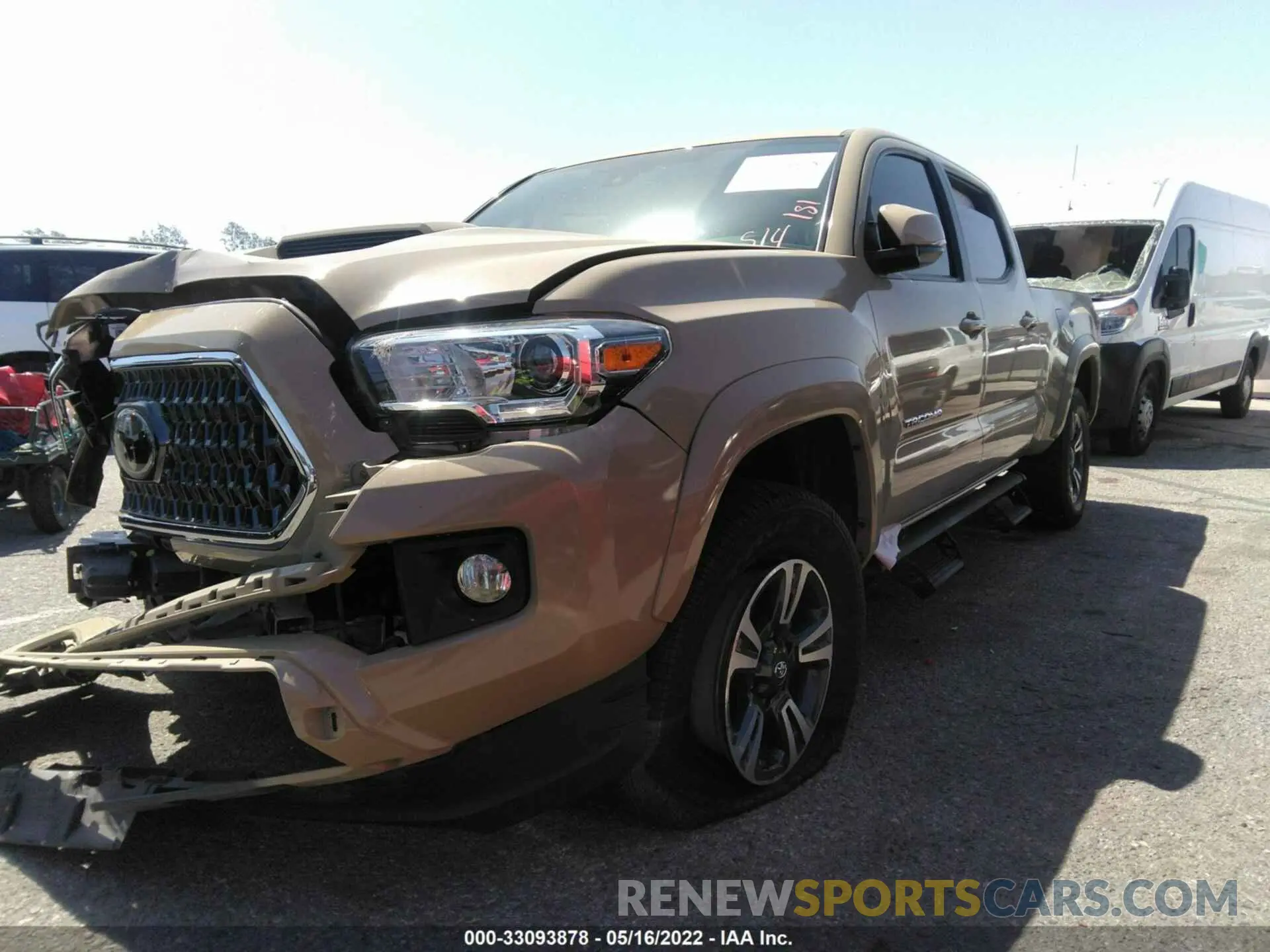 2 Фотография поврежденного автомобиля 3TMDZ5BN8KM055129 TOYOTA TACOMA 4WD 2019