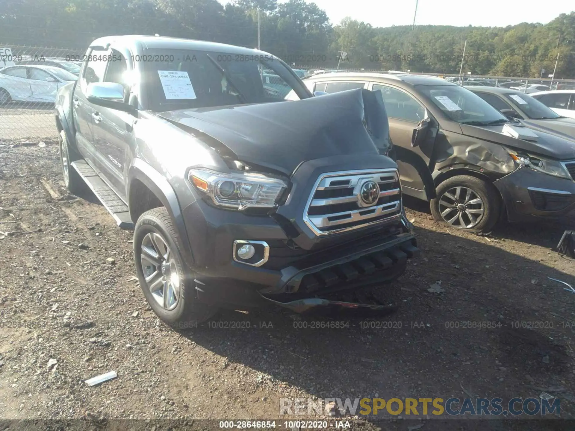 1 Photograph of a damaged car 3TMGZ5AN0KM222212 TOYOTA TACOMA 4WD 2019
