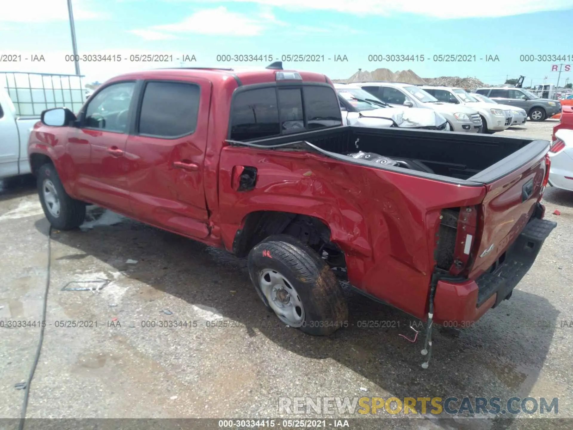 3 Photograph of a damaged car 5TFCZ5AN7KX184308 TOYOTA TACOMA 4WD 2019
