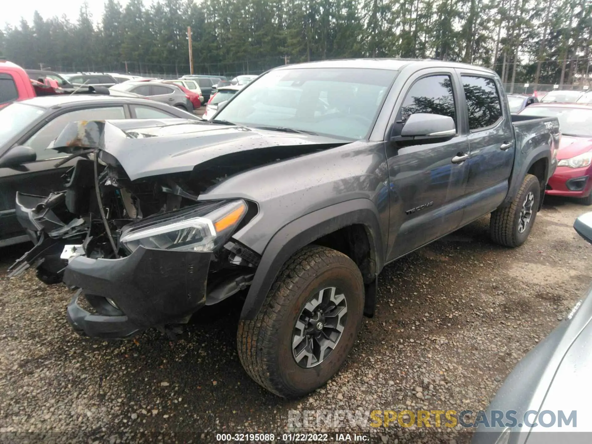 2 Photograph of a damaged car 3TMCZ5AN0LM359814 TOYOTA TACOMA 4WD 2020