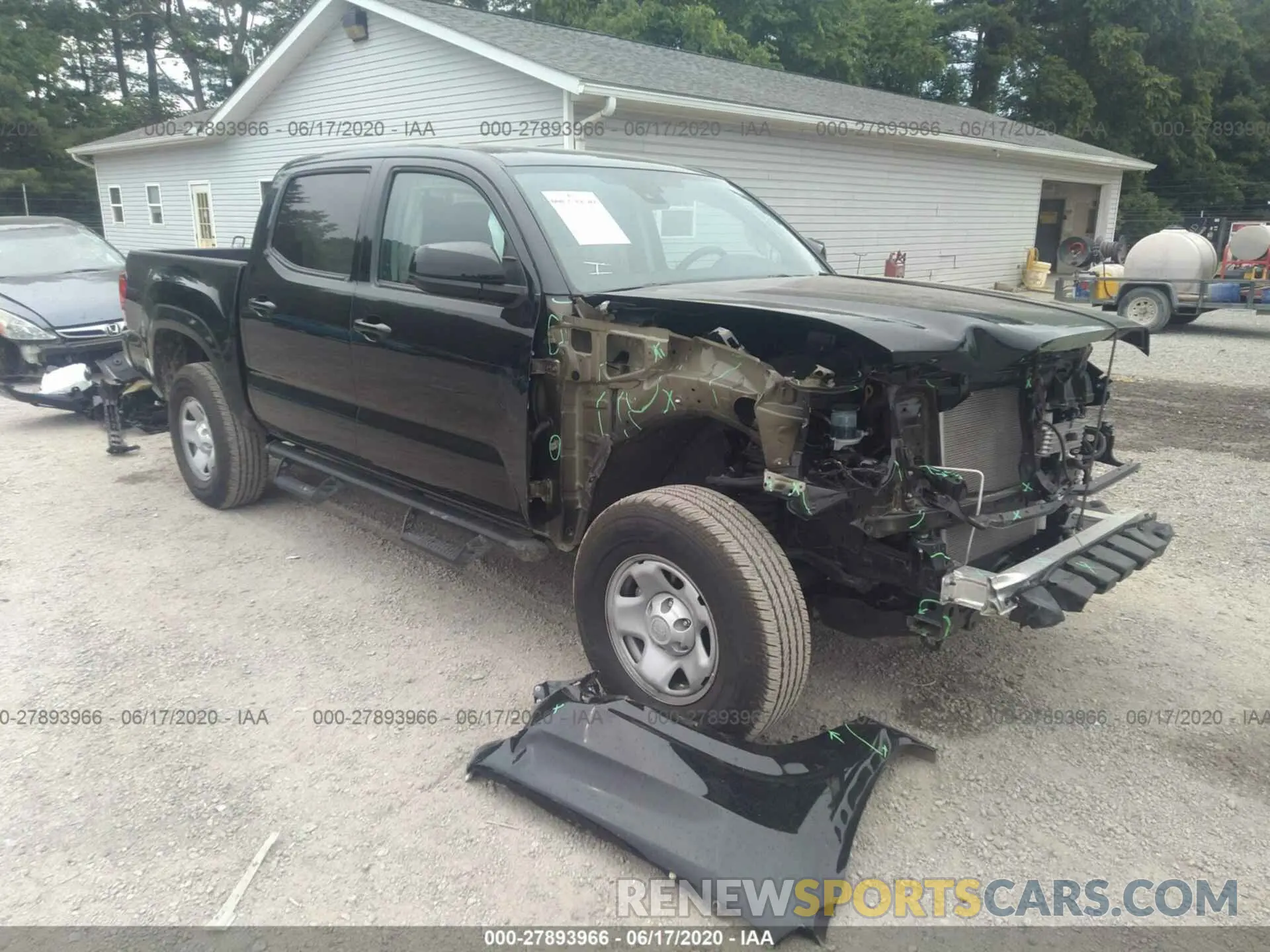 1 Photograph of a damaged car 3TMCZ5AN2LM289880 TOYOTA TACOMA 4WD 2020
