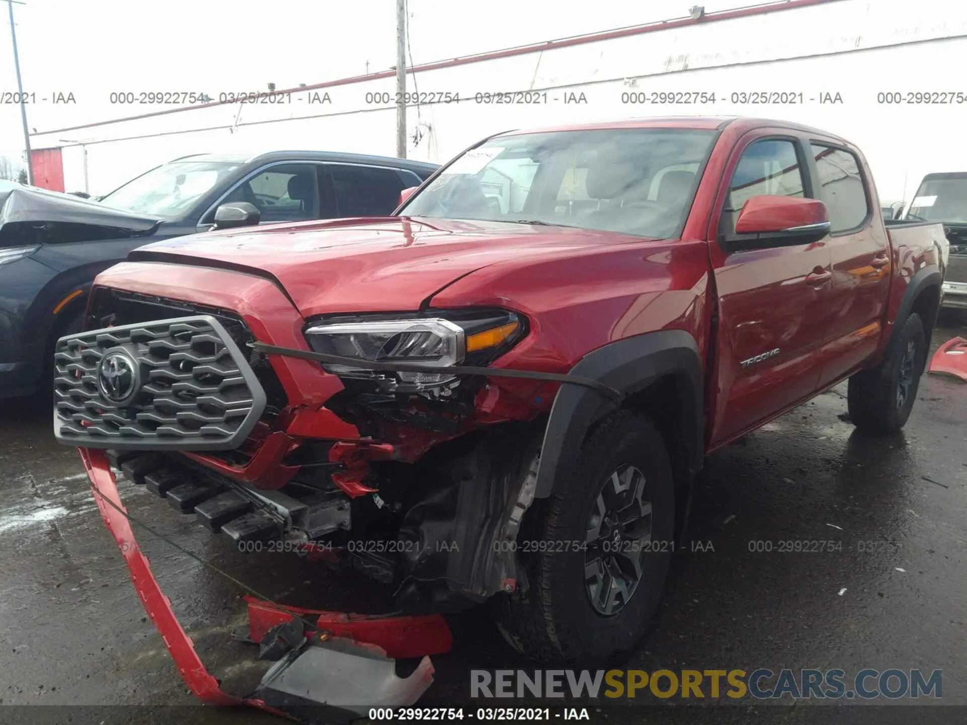 2 Photograph of a damaged car 3TMCZ5AN3LM366532 TOYOTA TACOMA 4WD 2020