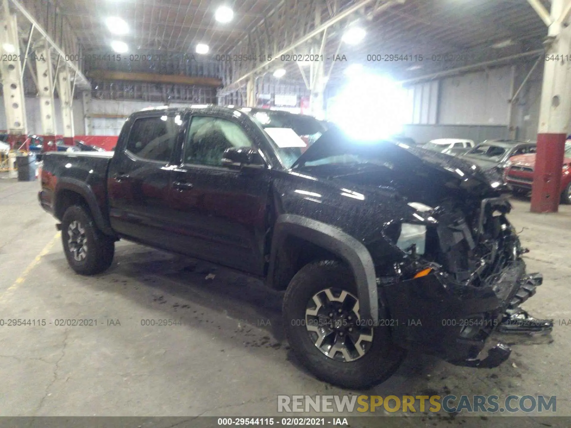 1 Photograph of a damaged car 3TMCZ5AN6LM317034 TOYOTA TACOMA 4WD 2020