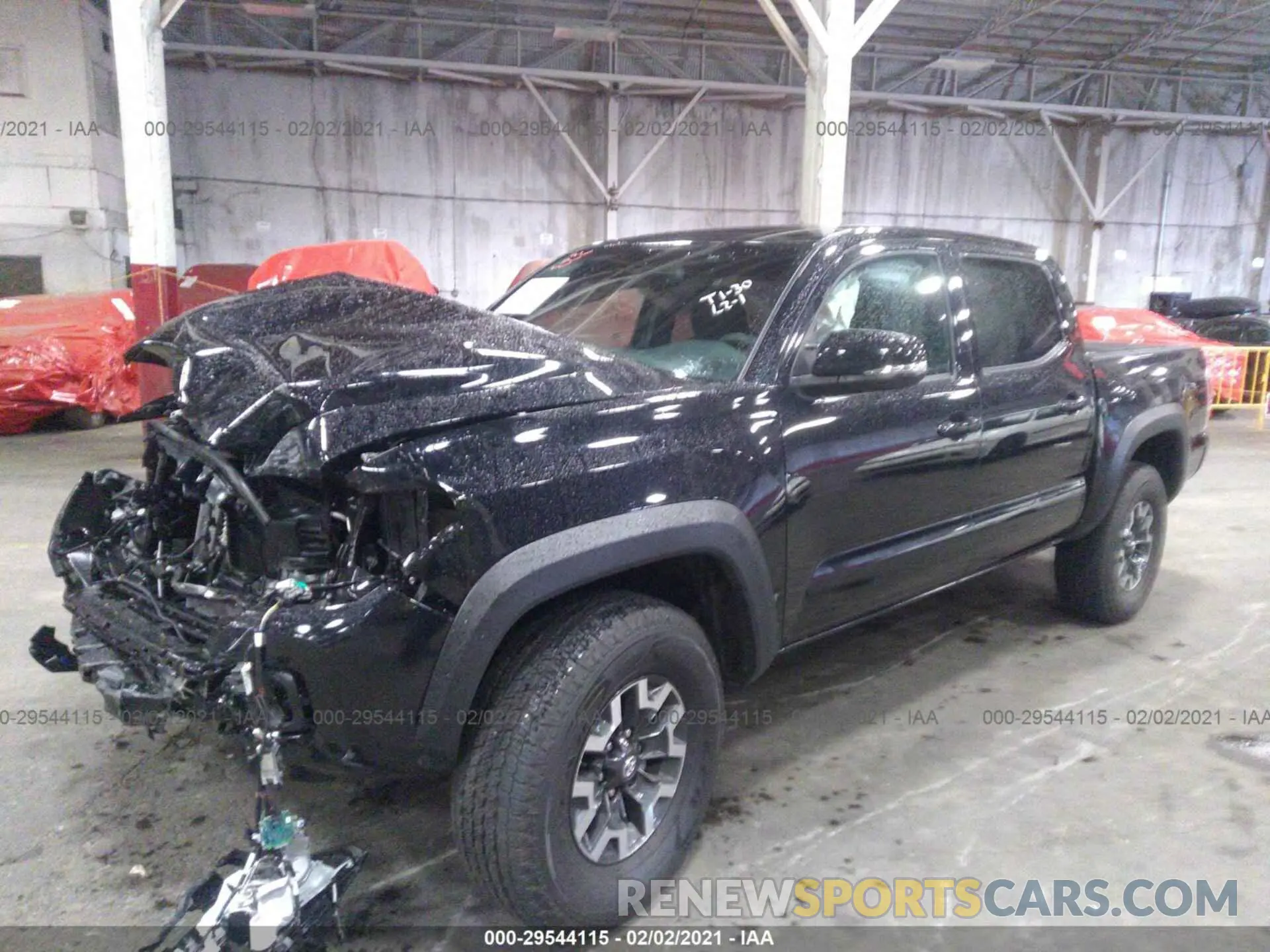 2 Photograph of a damaged car 3TMCZ5AN6LM317034 TOYOTA TACOMA 4WD 2020