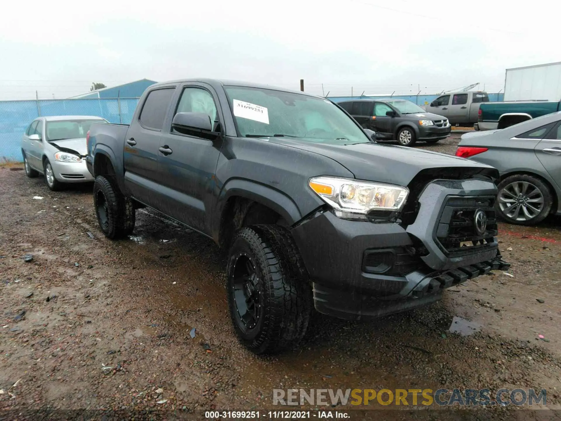 1 Photograph of a damaged car 3TMCZ5AN8LM361262 TOYOTA TACOMA 4WD 2020
