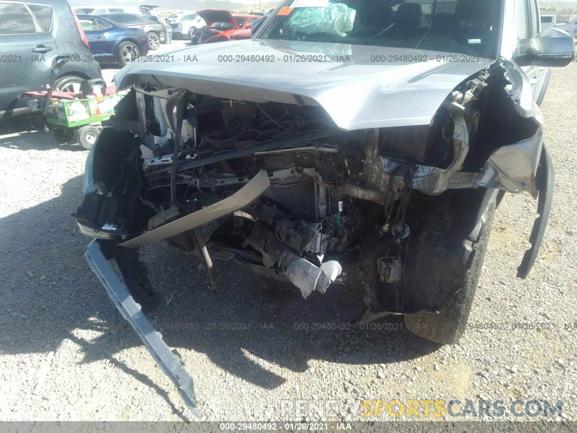 6 Photograph of a damaged car 3TMCZ5ANXLM311091 TOYOTA TACOMA 4WD 2020