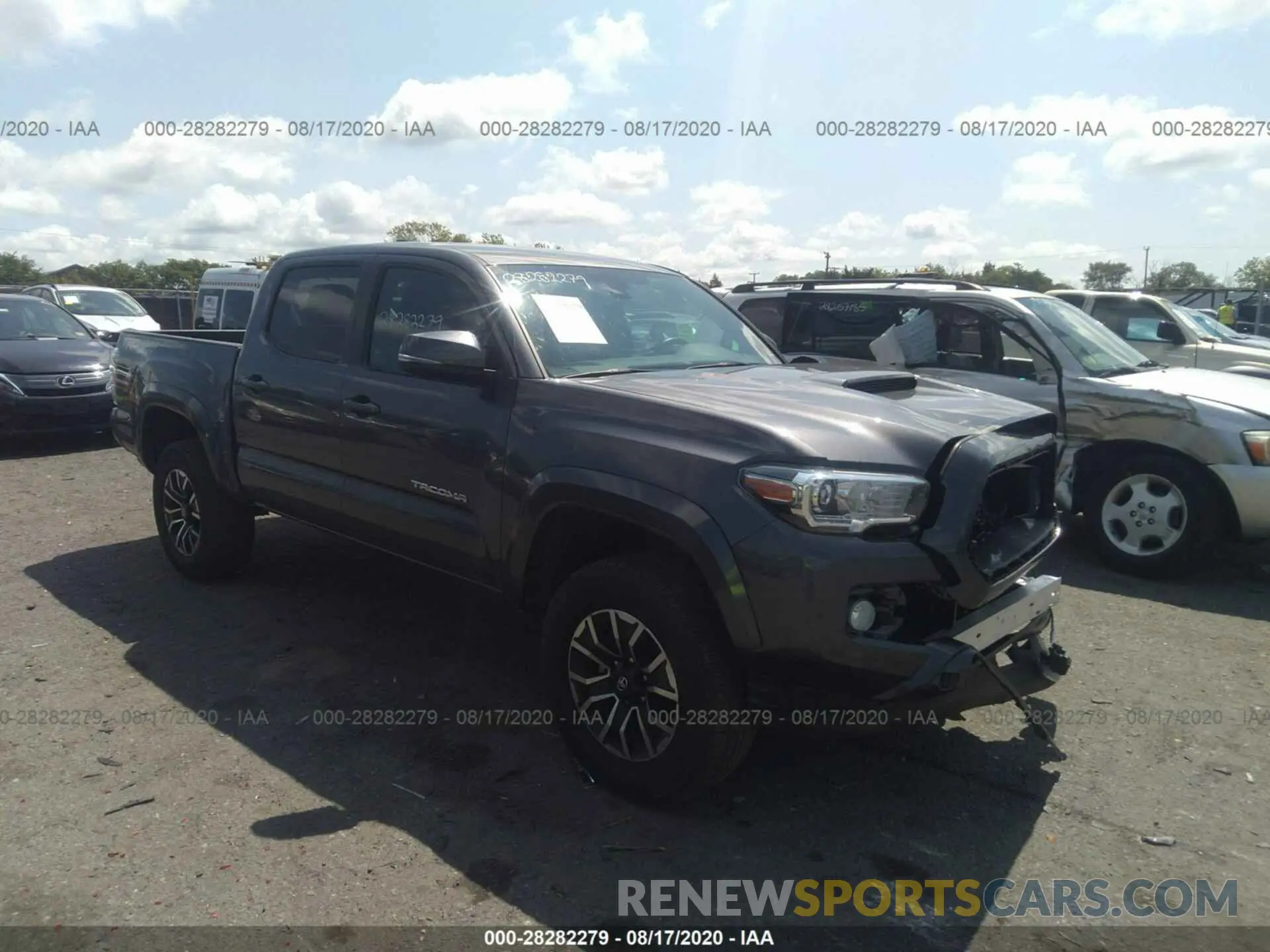 1 Photograph of a damaged car 5TFCZ5AN5LX224757 TOYOTA TACOMA 4WD 2020